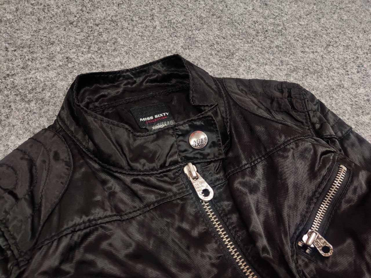 Miss Sixty Vintage Miss Sixty Zip pearl Black Light Jacket Y2K Style Size XS / US 0-2 / IT 36-38 - 5 Thumbnail