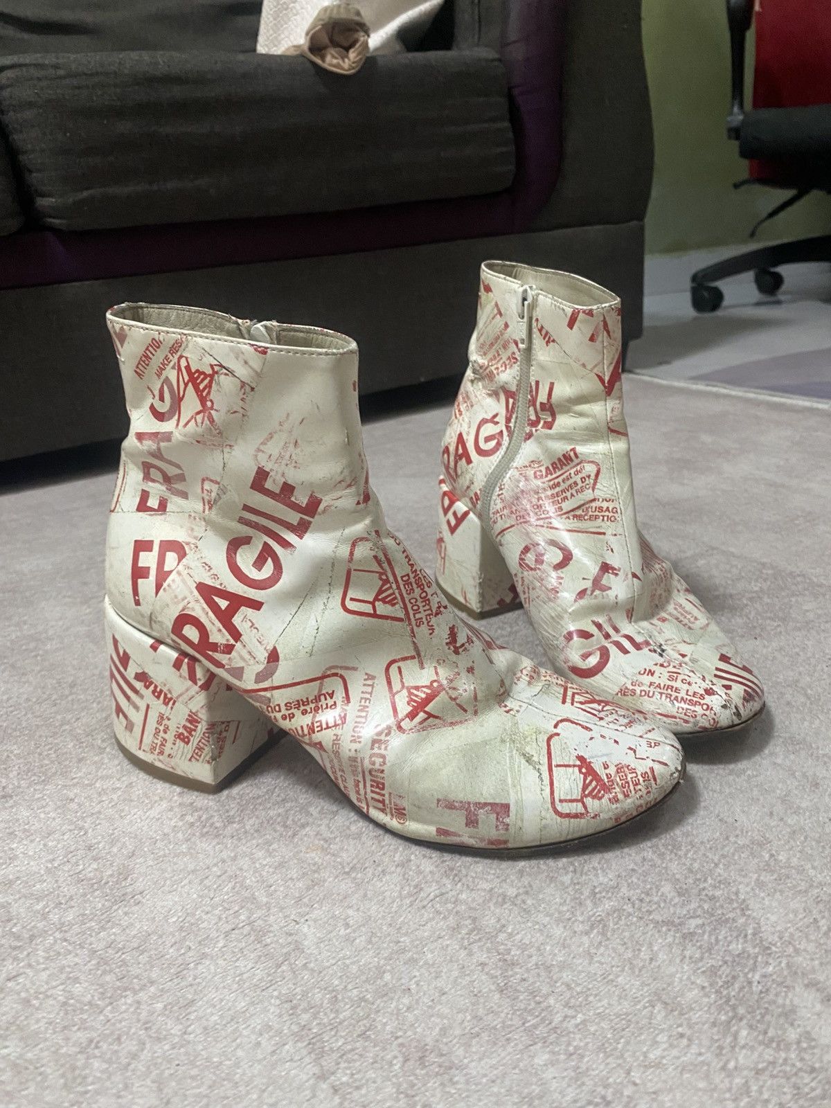 Maison Margiela Maison Martin Margiela Tabi Leather Boots Size US 8 / IT 38 - 3 Thumbnail