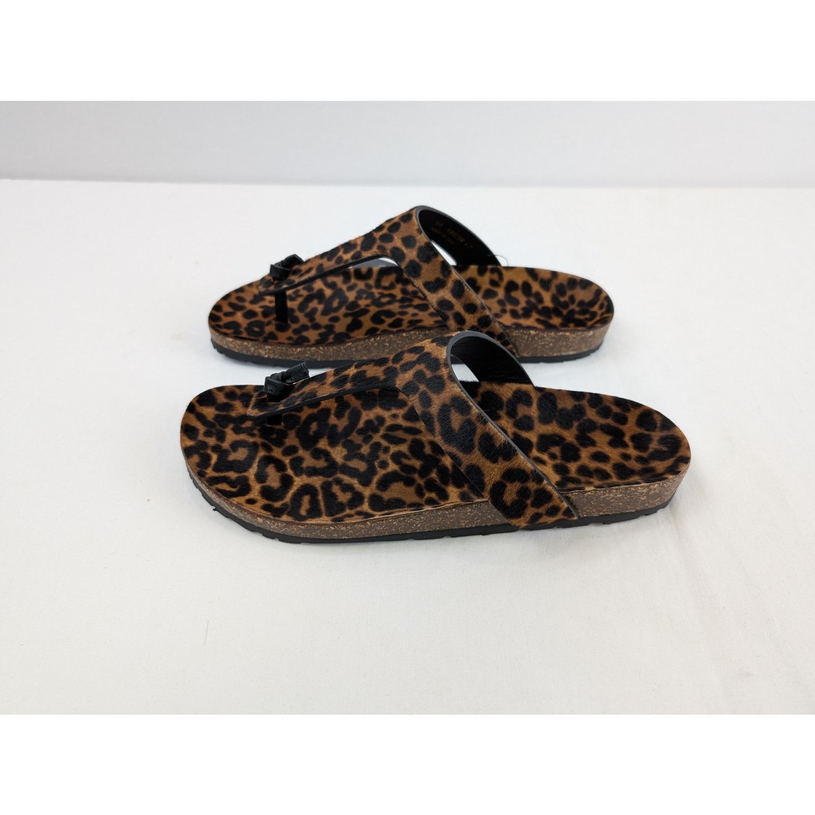 Saint Laurent Paris o1rshd1 Pony Spots Slipper sandal in Brown/Black Size US 10.5 / EU 43-44 - 7 Thumbnail