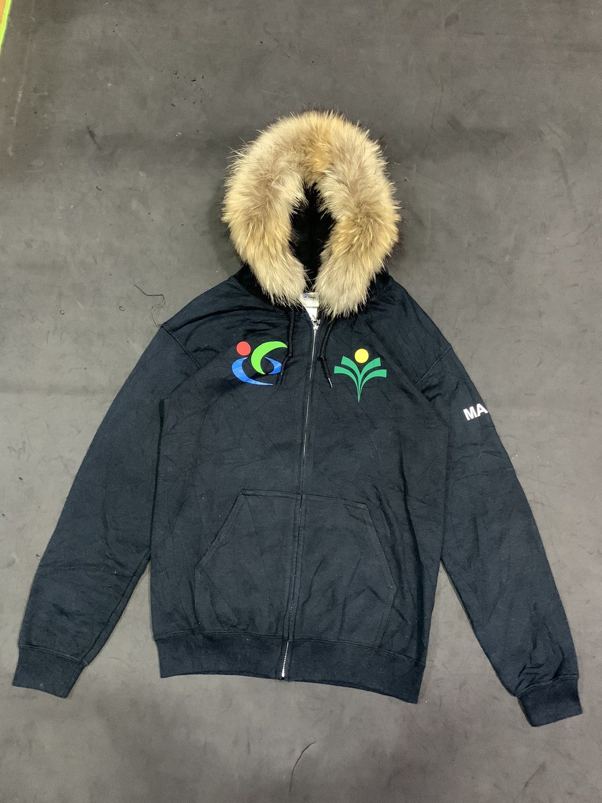 image of If Six Was Nine x Le Grande Bleu L G B Japanesebrand Furhoodie Lgb Ifsixwasnine in Dark Blue (Size 