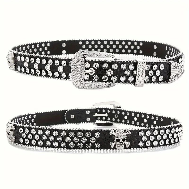 Japanese Brand Punk Rhinestone Cross Belt Size ONE SIZE - 1 Thumbnail