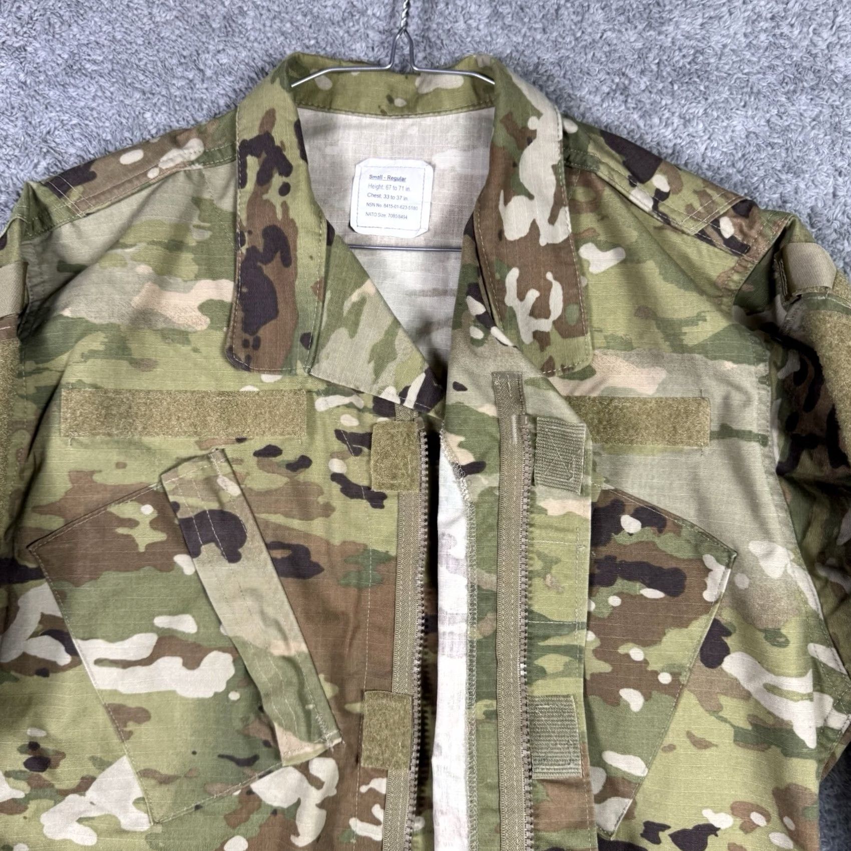 Vintage US Army Jacket S Coat Combat Uniform Reg Short Trouser Perimeter Insect Guard Size US 29 - 6 Thumbnail