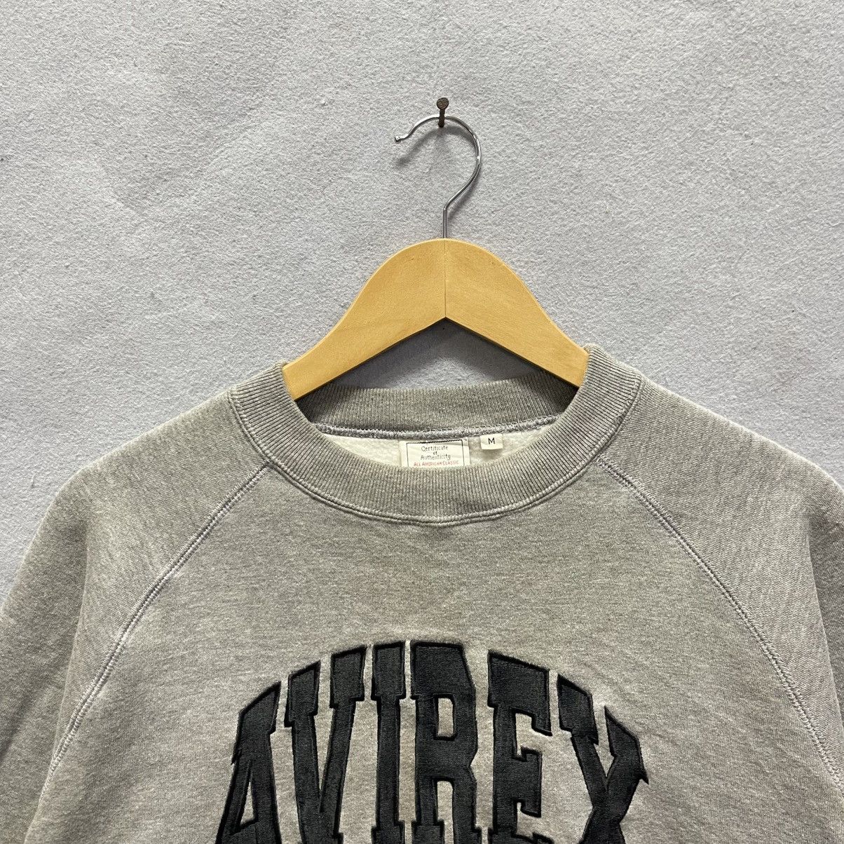 Avirex Vintage Avirex USA Crewneck Sweatshirt (Grey) Size US M / EU 48-50 / 2 - 2 Thumbnail