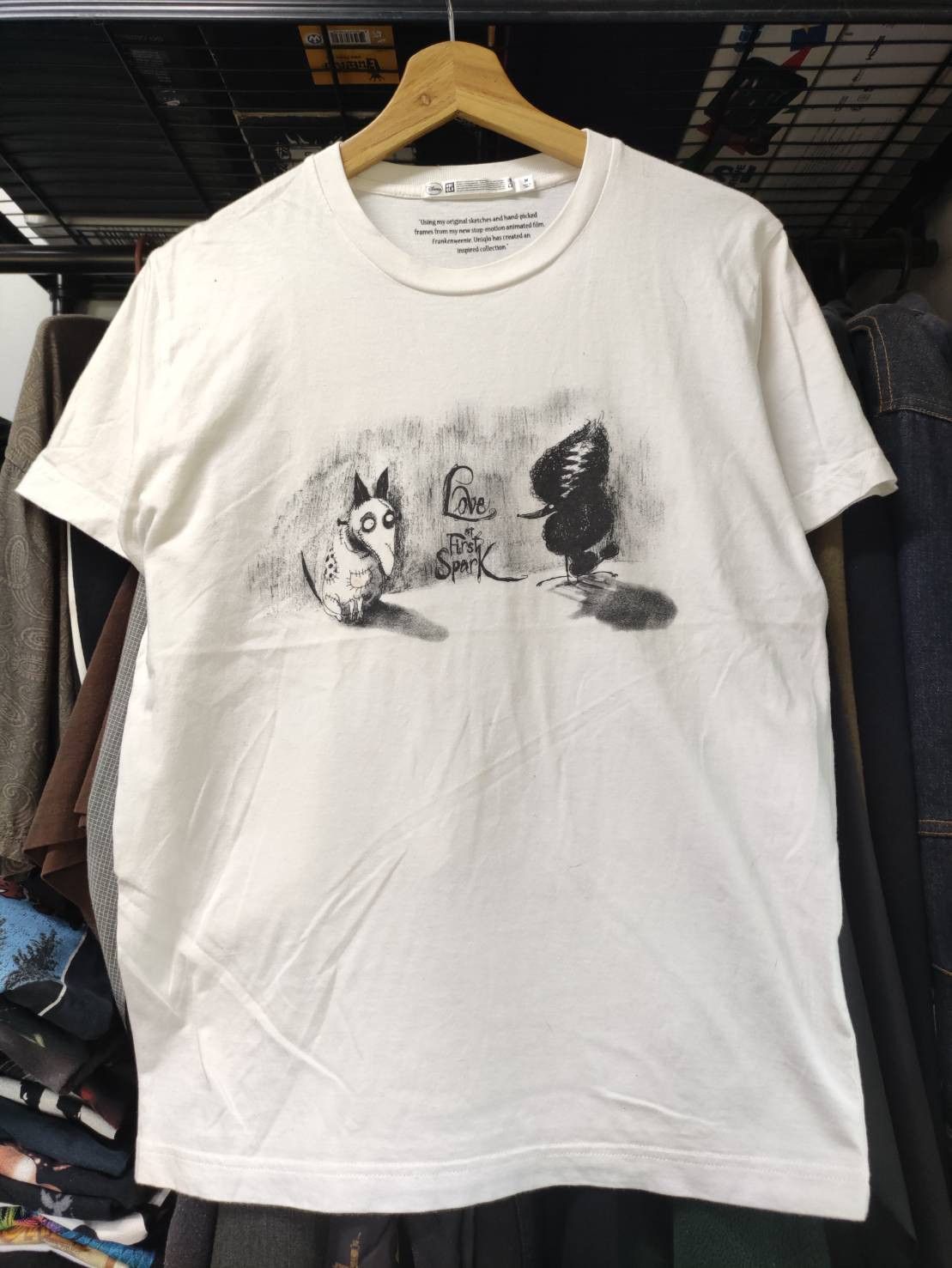 Disney Uniqlo X Disney Frankenweenie "Sparky&Persephone" T-Shirt Size US M / EU 48-50 / 2 - 2 Thumbnail