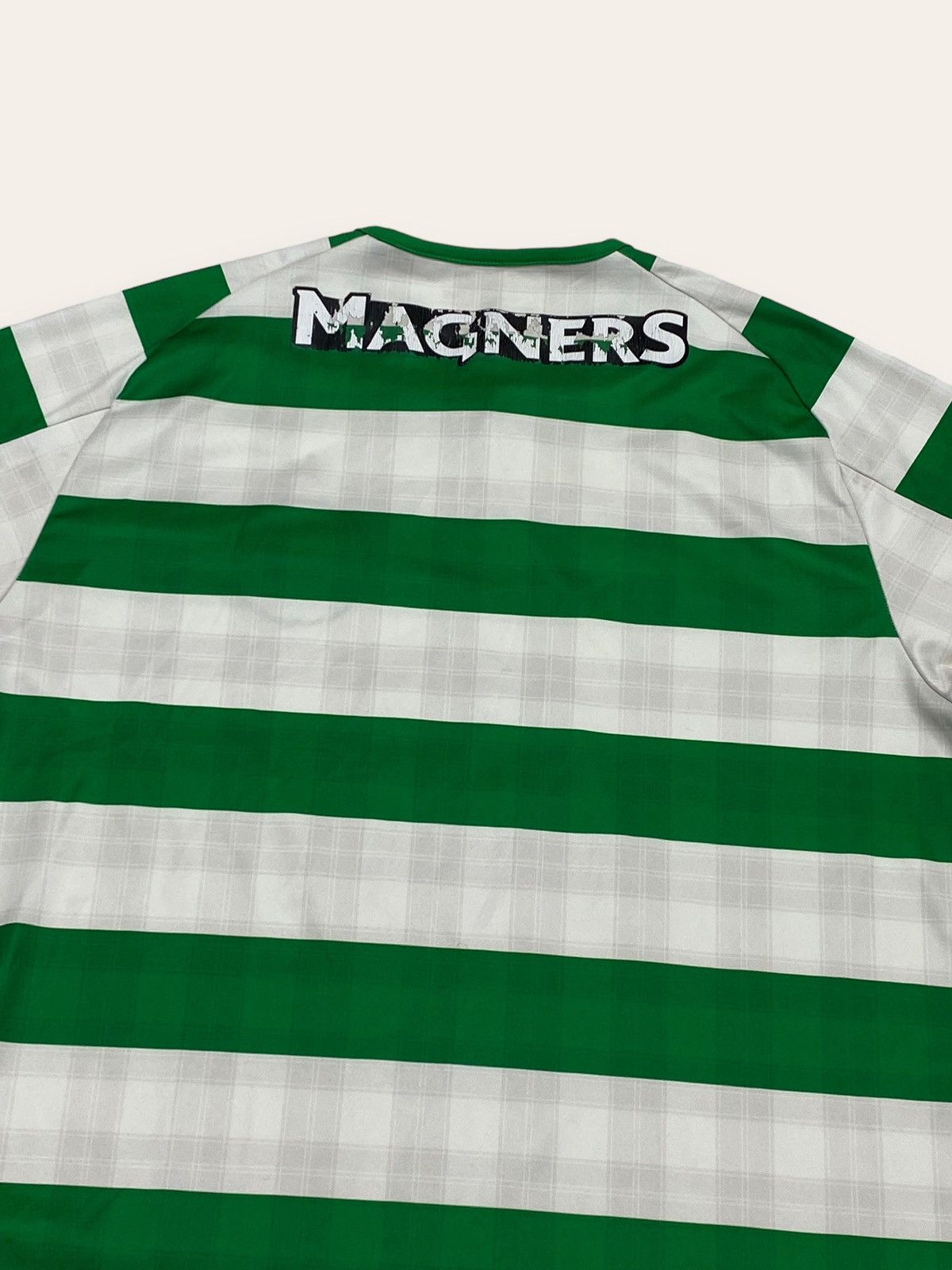New Balance Vintage CELTICS FC NEW BALANCE GREEN WHITE STRIPED JERSEY Size US L / EU 52-54 / 3 - 7 Thumbnail