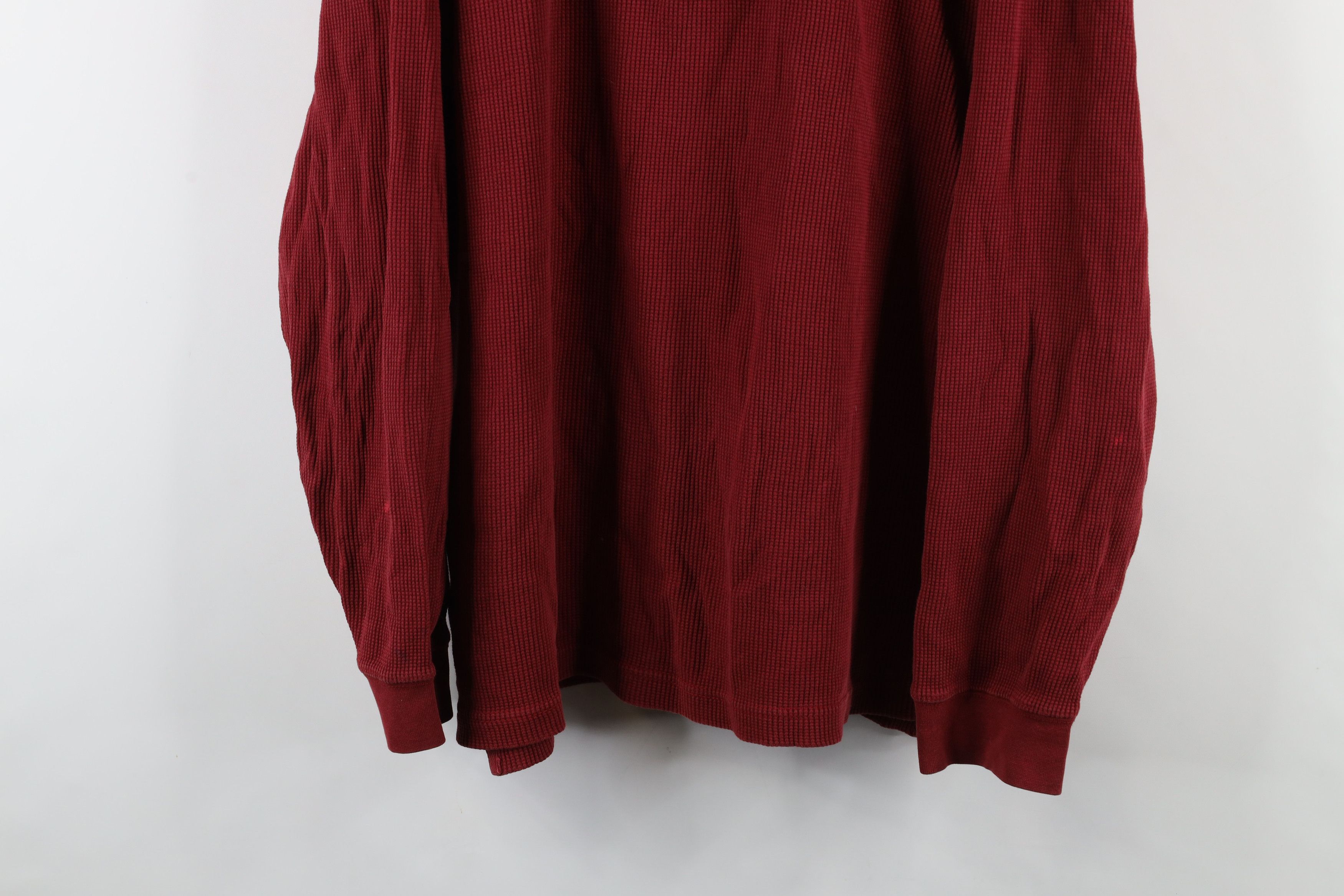 Vintage Vintage 90s Streetwear Thermal Waffle Knit Henley T-Shirt Size US L / EU 52-54 / 3 - 3 Thumbnail