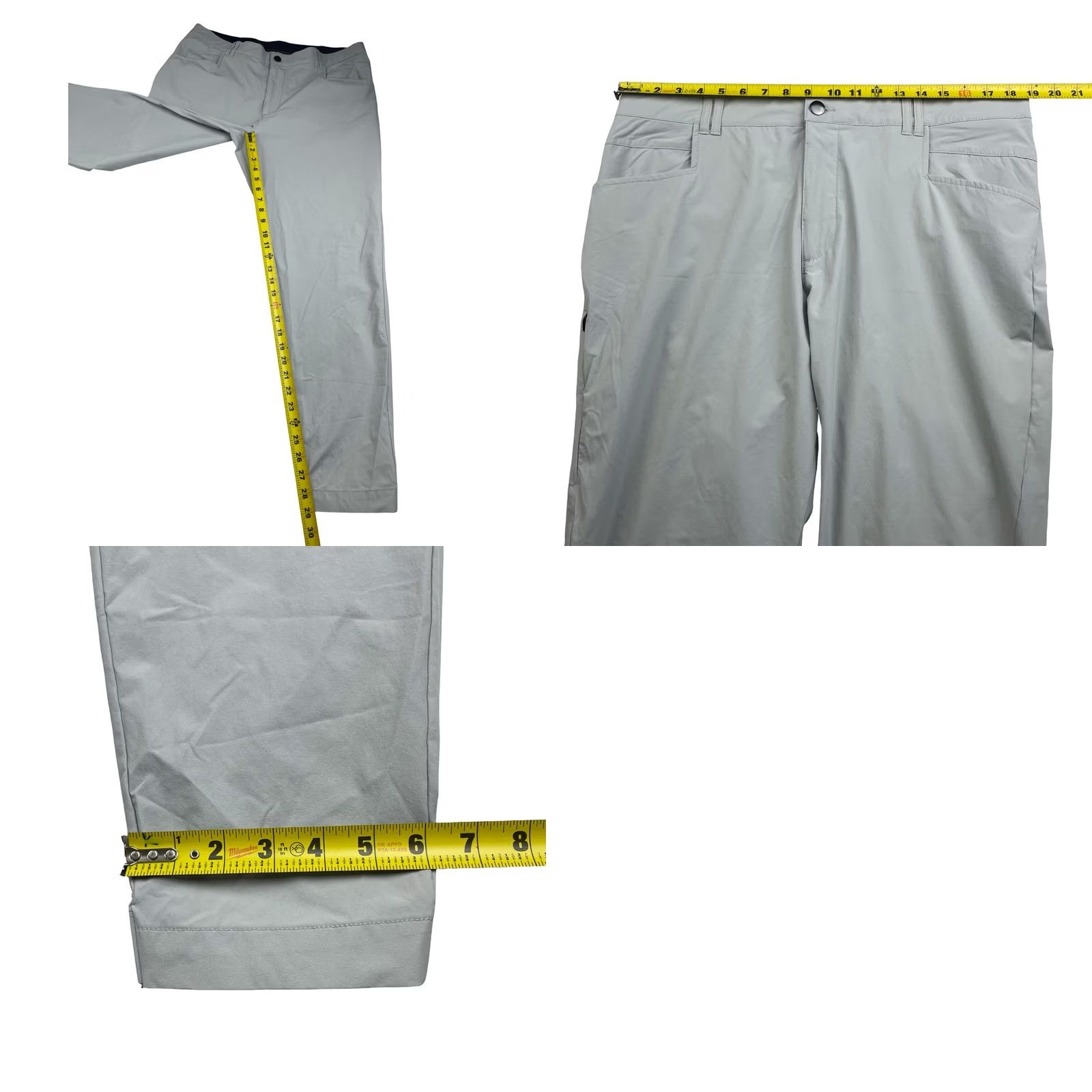 Vintage BYLT Men’s Performance Ace Jogger Pants Gray 5-Pocket Design Nylon Spandex 36 Inseam 30 Tapered Zip Pocket Size 36 Adult Mens Size US 36 / EU 52 - 8 Thumbnail