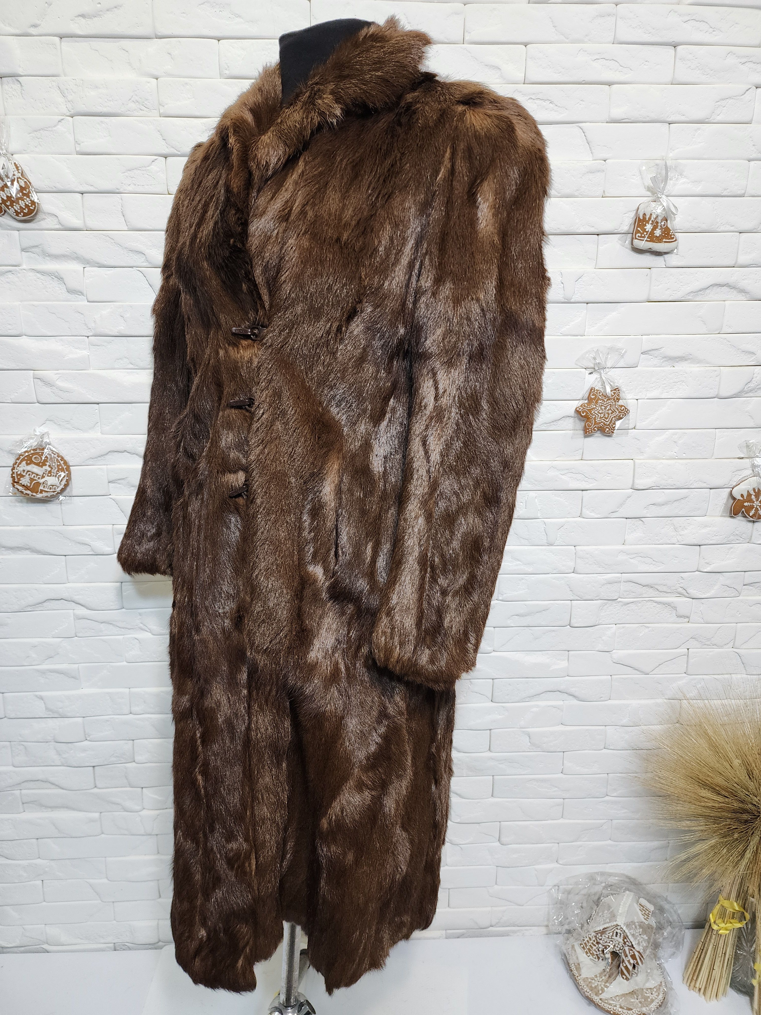 Furla Brown Goat Fur Coat - Women's Vintage Fur Size M / US 6-8 / IT 42-44 - 3 Thumbnail