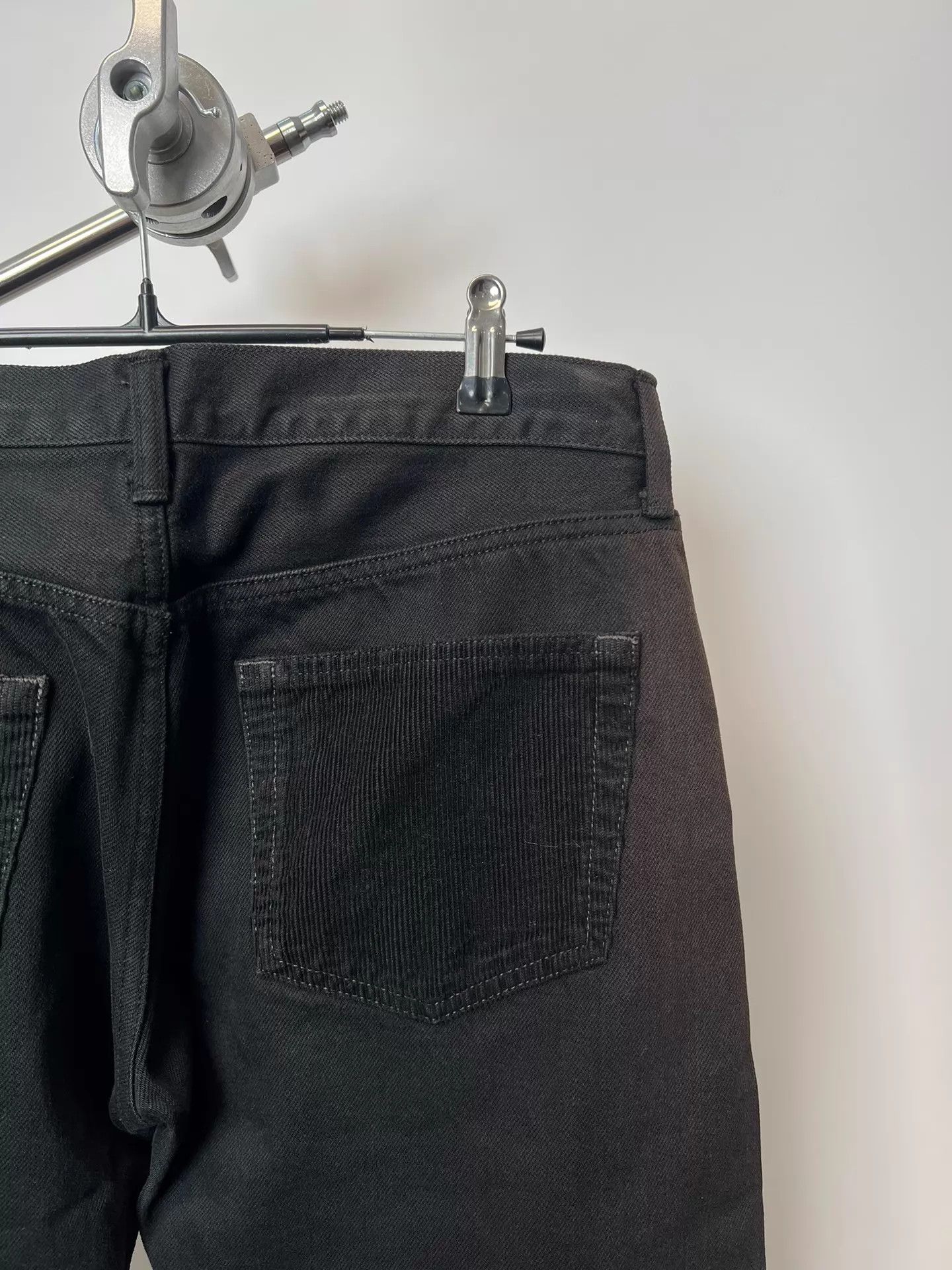 Comme des Garcons Comme des Garçons Black Denim Brass Corduroy Back Pocket Size US 32 / EU 48 - 5 Thumbnail