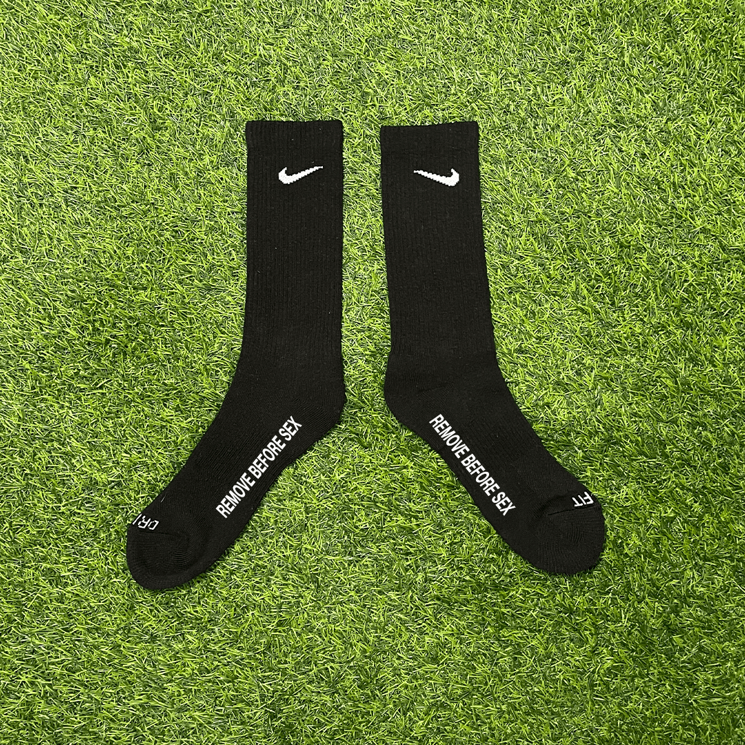 Nike NIKE CUSTOM REMOVE BEFORE SEX SOCKS Size ONE SIZE - 1 Preview