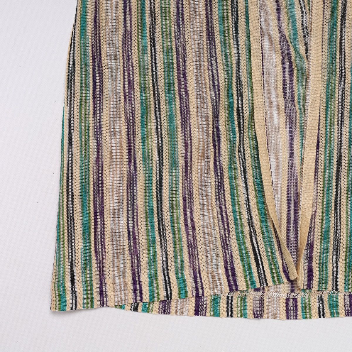 Missoni Missoni Multicolor Viscose Cotton Striped Long Cardigan Dres Size XL / US 12-14 / IT 48-50 - 3 Thumbnail