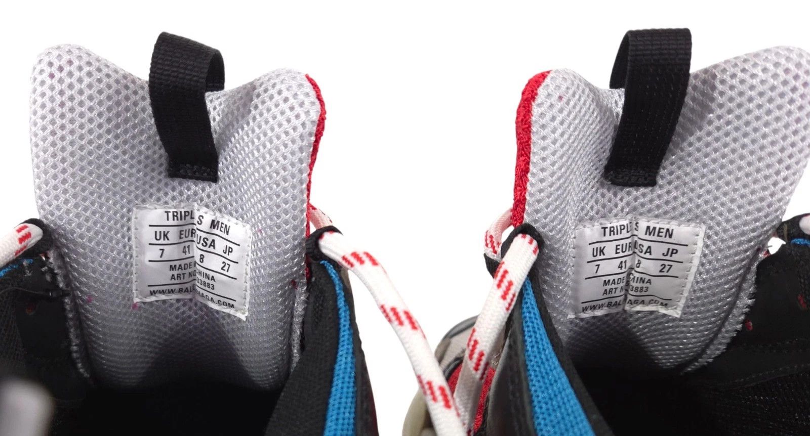 Balenciaga Balenciaga Triple S Sneakers US 8 EU 41 Mens Blue Red Gray Size US 8 / EU 41 - 10 Thumbnail