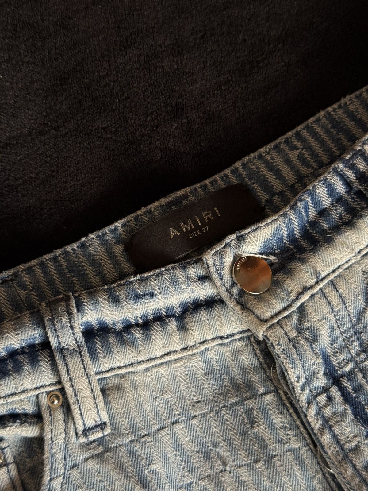 Amiri Amiri Monogram Denim Jeans – Blue Size US 27 - 3 Thumbnail