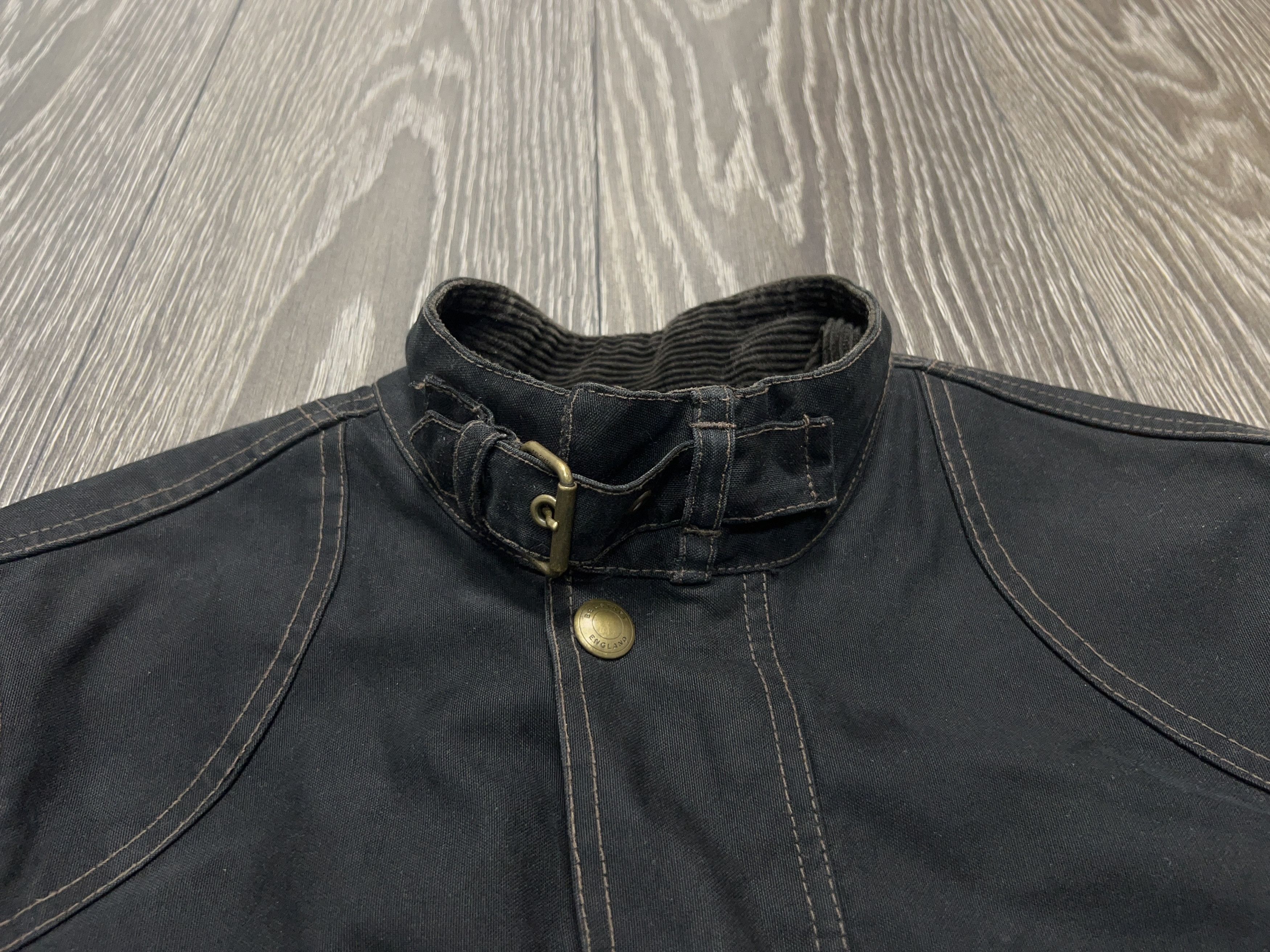 Belstaff Mens Trialmaster Black Motorcycle Belted Cotton Jacket Coat Size US M / EU 48-50 / 2 - 5 Thumbnail