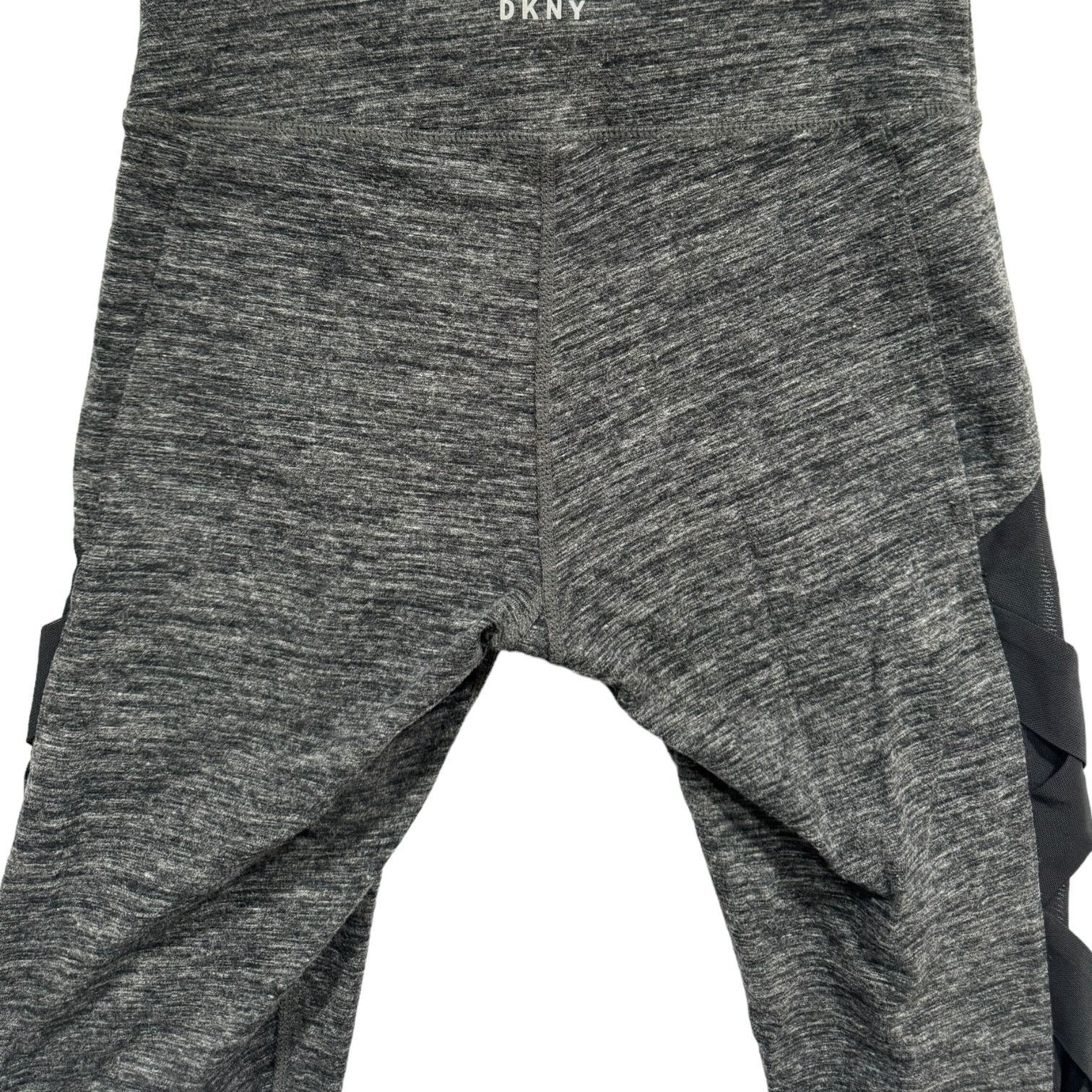 DKNY DKNY Sport Mottled Gray Yoga Pants with Black Mesh Small Size 26" / US 2 / IT 38 - 5 Thumbnail