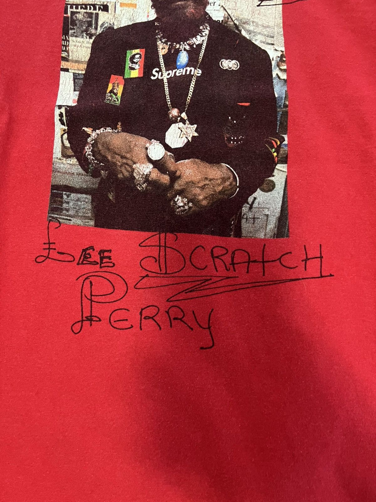 Supreme Supreme lee scratch perry sample tee Size US L / EU 52-54 / 3 - 3 Thumbnail