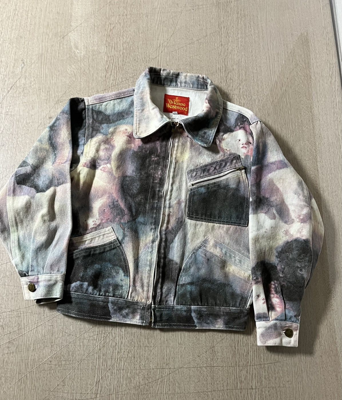 Vivienne Westwood S Vivienne Westwood 90s Swarm Of Cupids Putti Denim Jacket Size S / US 4 / IT 40 - 1 Thumbnail
