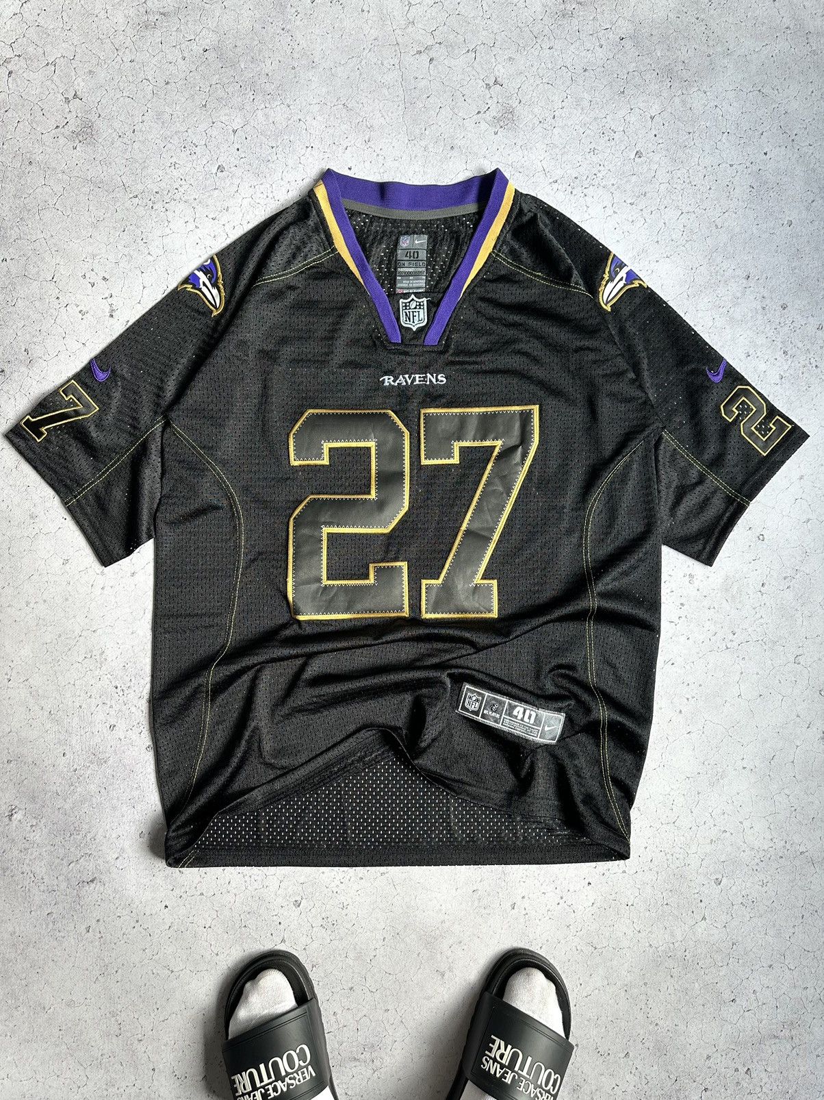 NIKE MEN'S RAY RICE #27 BALTIMORE RAVENS NFL FOOTBALL SHIRT