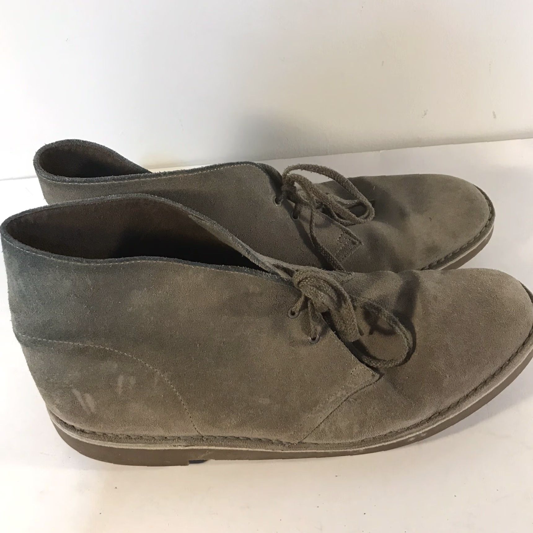 Clarks Clarks Gray Suede Chukka Boots Mens Size 12M Lace Up Comfort Size US 12 / EU 45 - 4 Thumbnail