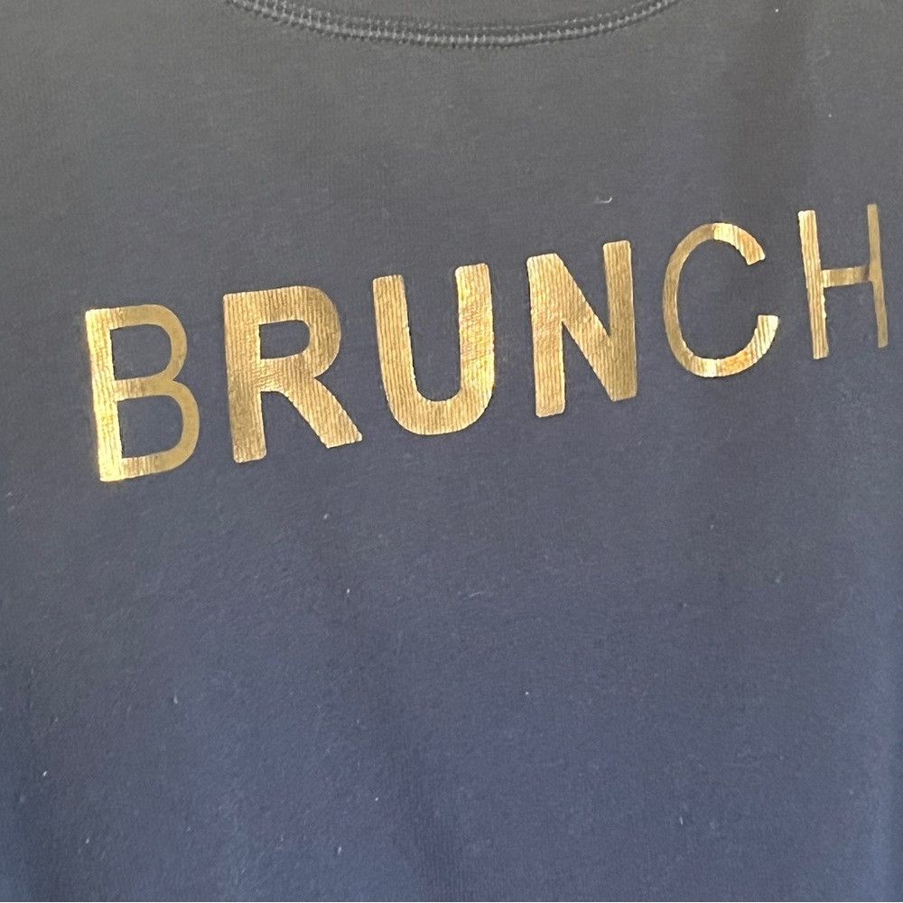 The Unbranded Brand Sarah Marie Running Brunch Sweatshirt Navy Blue Gold Small Size S / US 4 / IT 40 - 4 Thumbnail