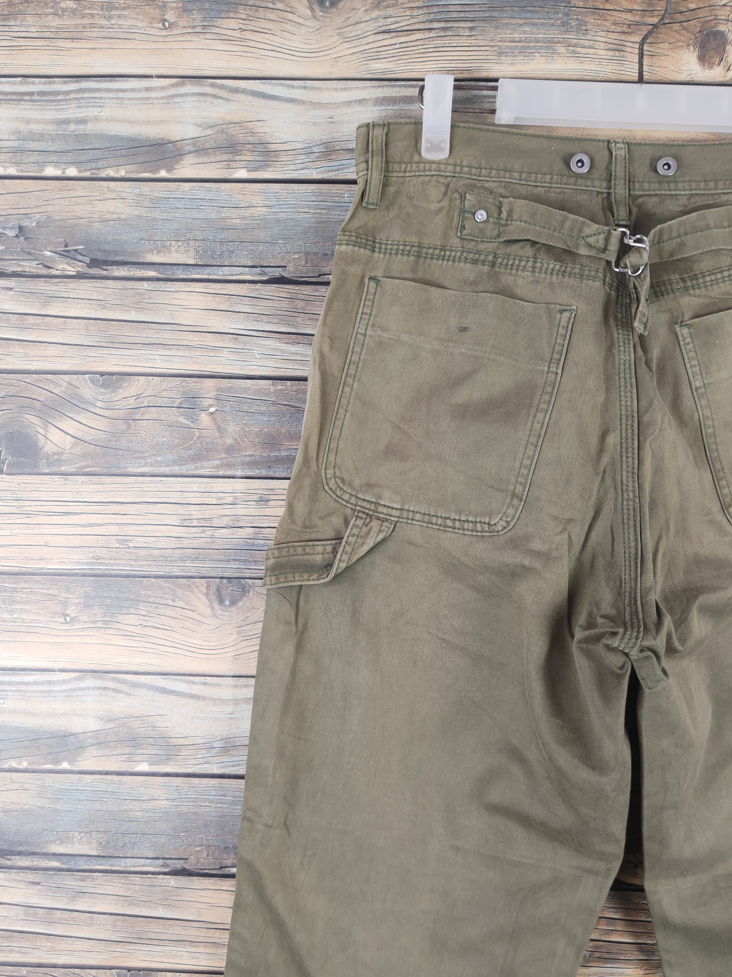 RAGEBLUE DL Rageblue Olive Faded Multipocket Cargo Pants #46-255T Size US 29 - 8 Thumbnail