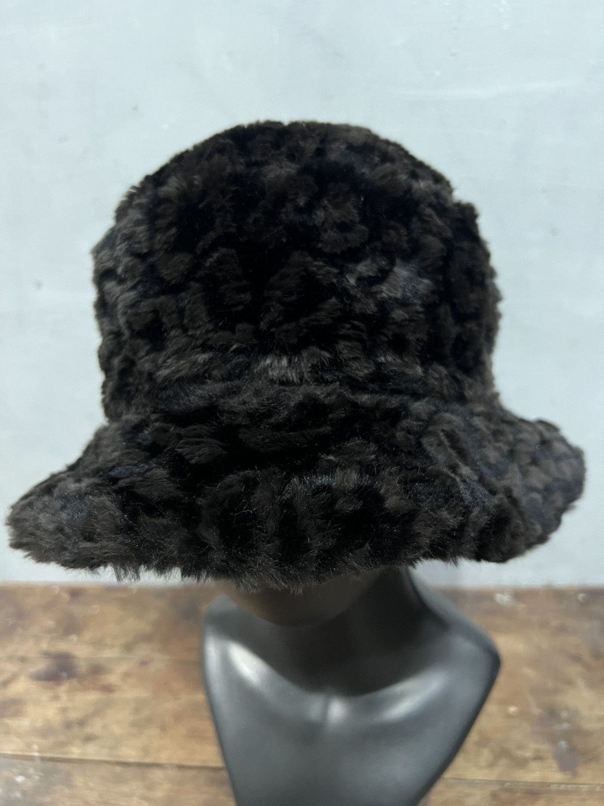Japanese Brand Fur Bucket Hat Leopard Pattern Size ONE SIZE - 4 Thumbnail
