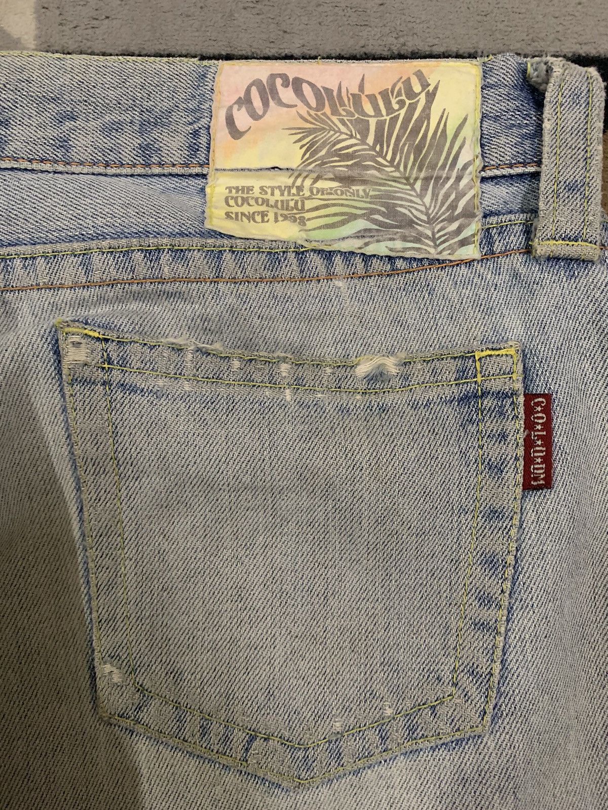 14th Addiction Vintage CocoLulu Mud Wash Baggy Distressed Grunge Jeans Size US 33 - 15 Thumbnail