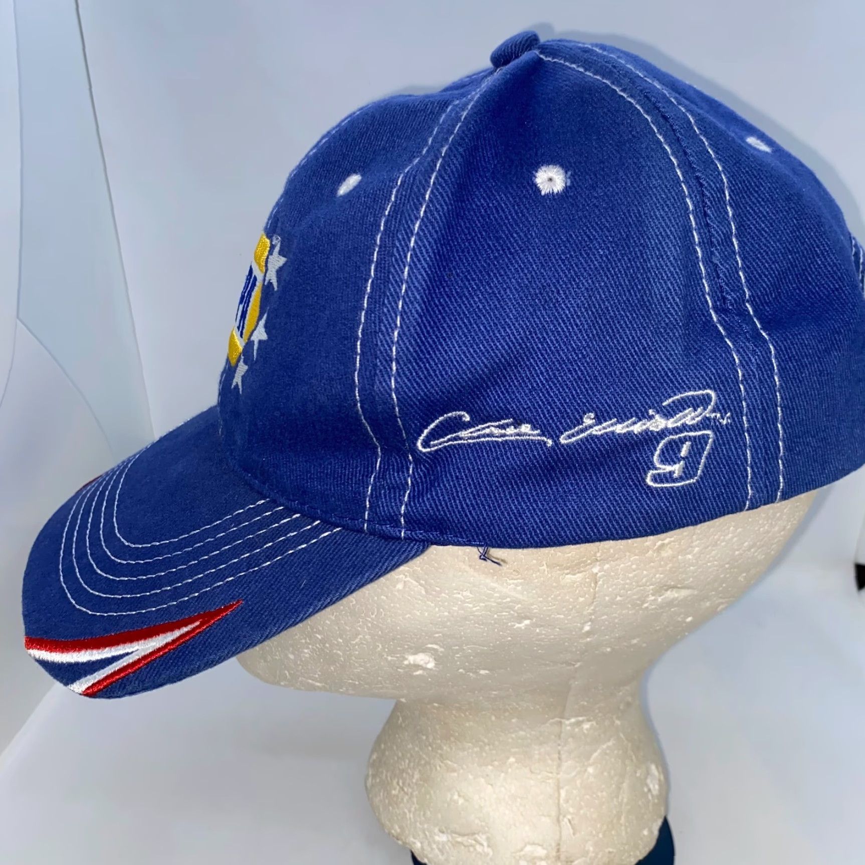 NASCAR NAPA Racing NASCAR Ron Capps Chase Elliot Blue Intrepid Fund Strapback Hat Size ONE SIZE - 2 Thumbnail