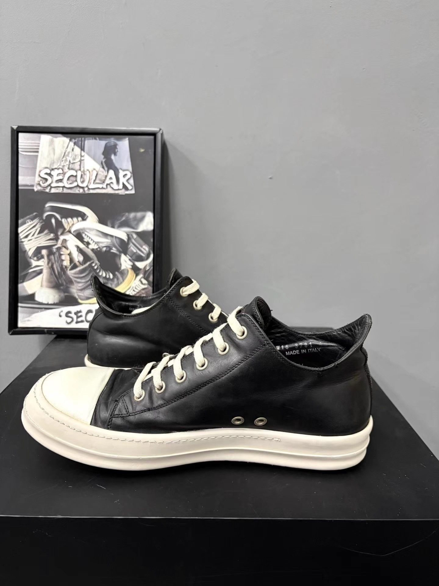Rick Owens Rick Owens Mainline Leather Sneakers K34 Size US 7.5 / EU 40-41 - 5 Thumbnail