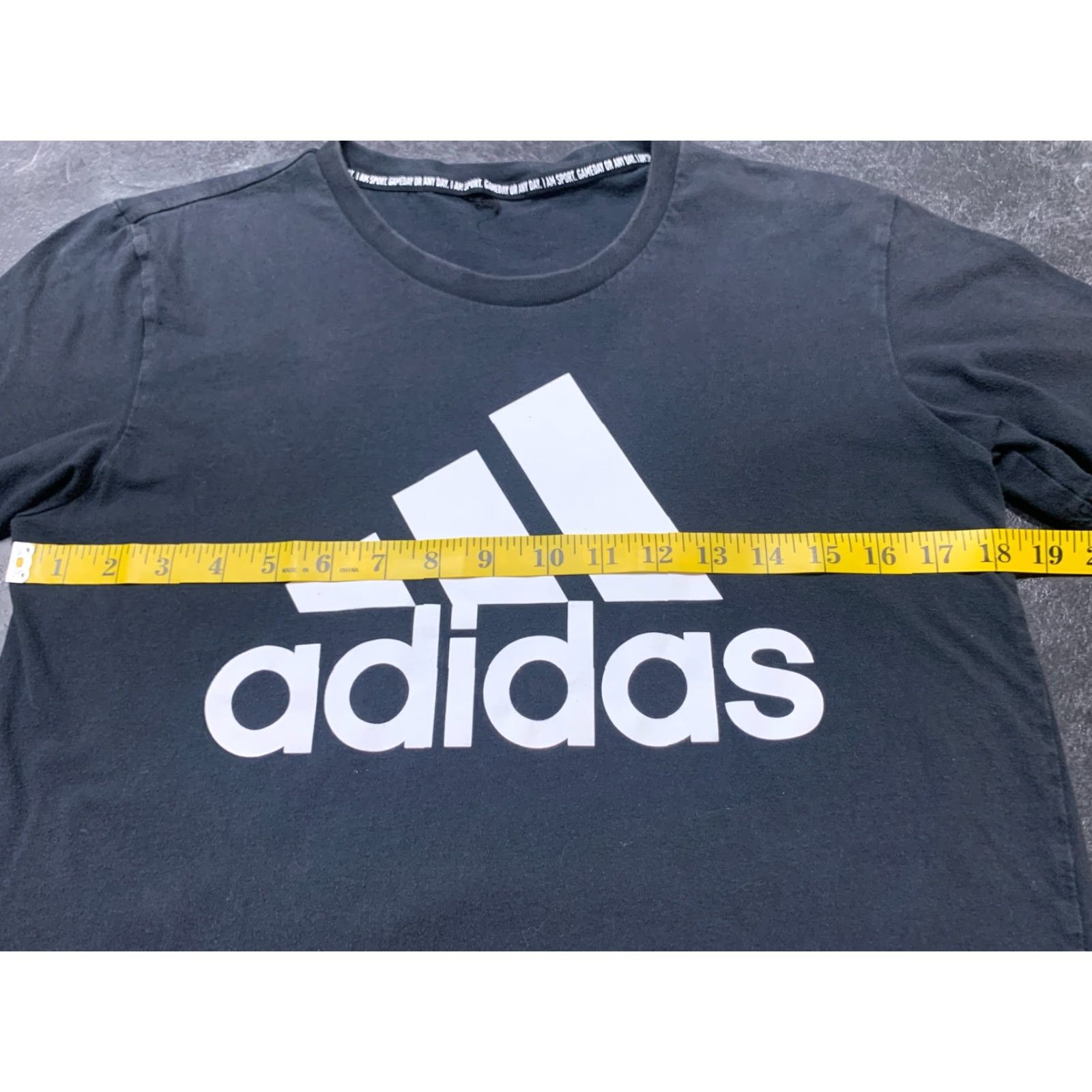 Adidas VINTAGE adidas Trefoil Tee Shirt - T-Shirt - Small - Men - Black - Short Sleeve Crew Neck - Adidas Originals - Classic Fit Size US S / EU 44-46 / 1 - 3 Thumbnail
