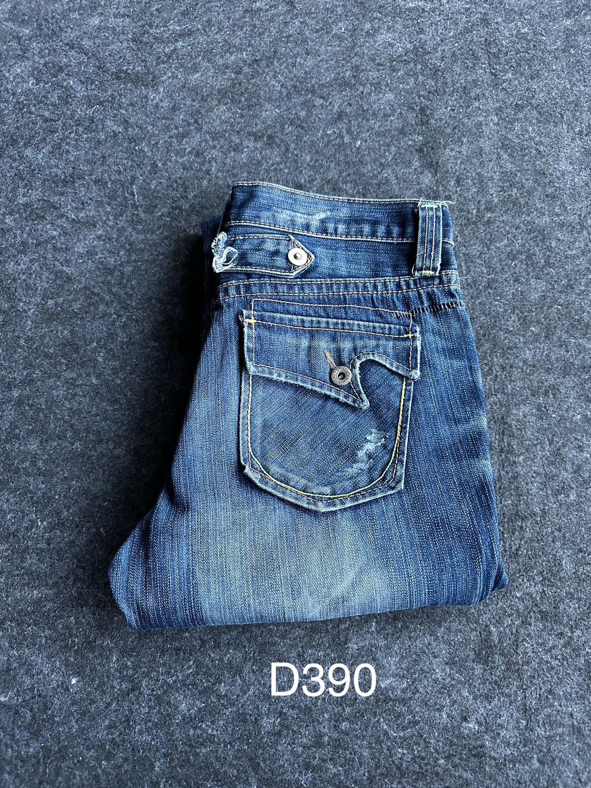 Hysteric Glamour O Pinball Flare Stone Washed Vintage Denim 32x32 D390 Size US 32 / EU 48 - 17 Thumbnail