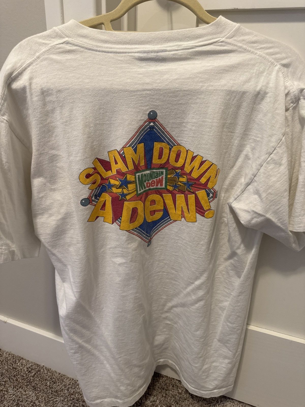 Vintage Mountain Dew “Slam Down a Dew” T-Shirt Size US XL / EU 56 / 4 - 1 Thumbnail