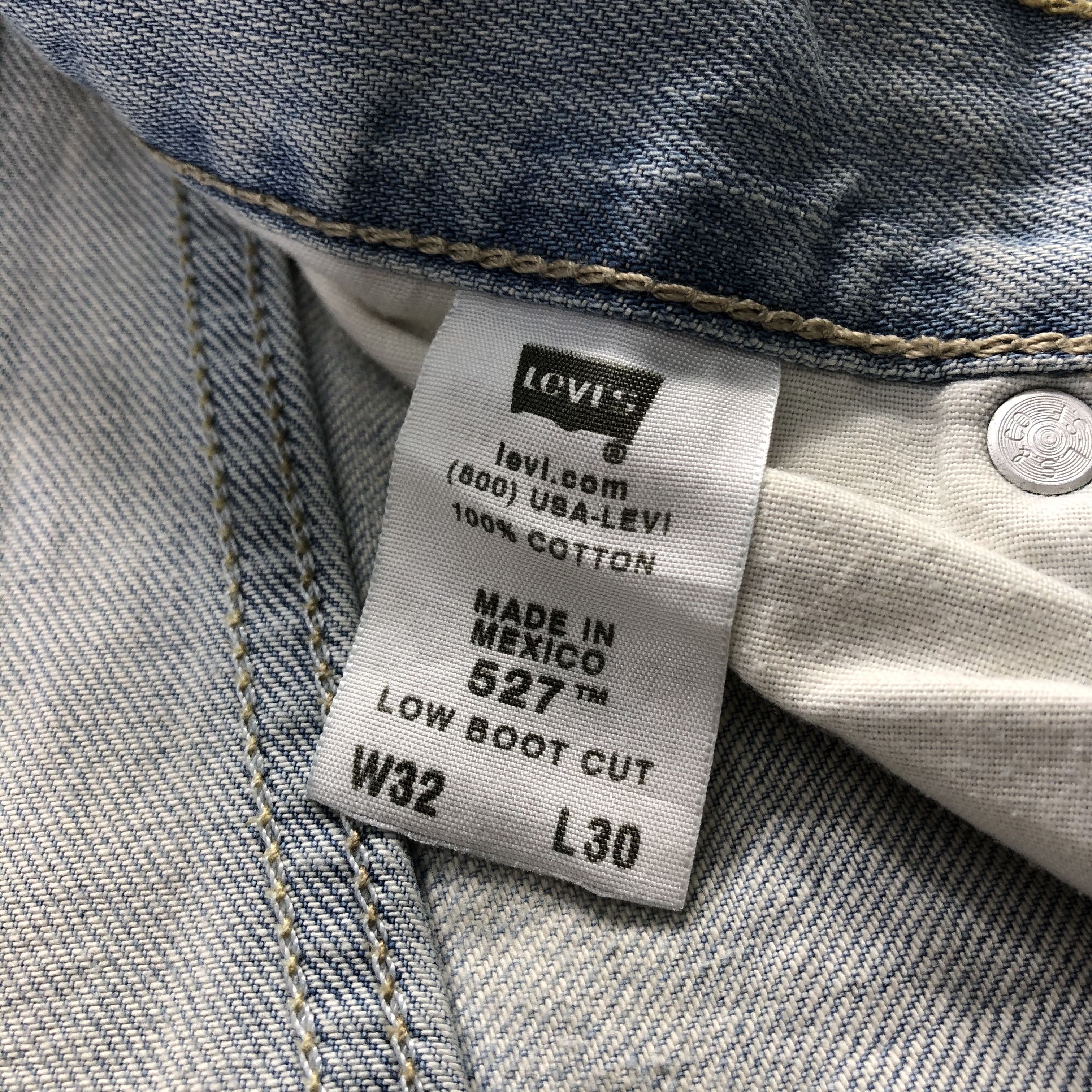 Levi's Vintage Light Wash Levis 527 Flare Jeans-JM2612 Size US 34 / EU 50 - 15 Thumbnail