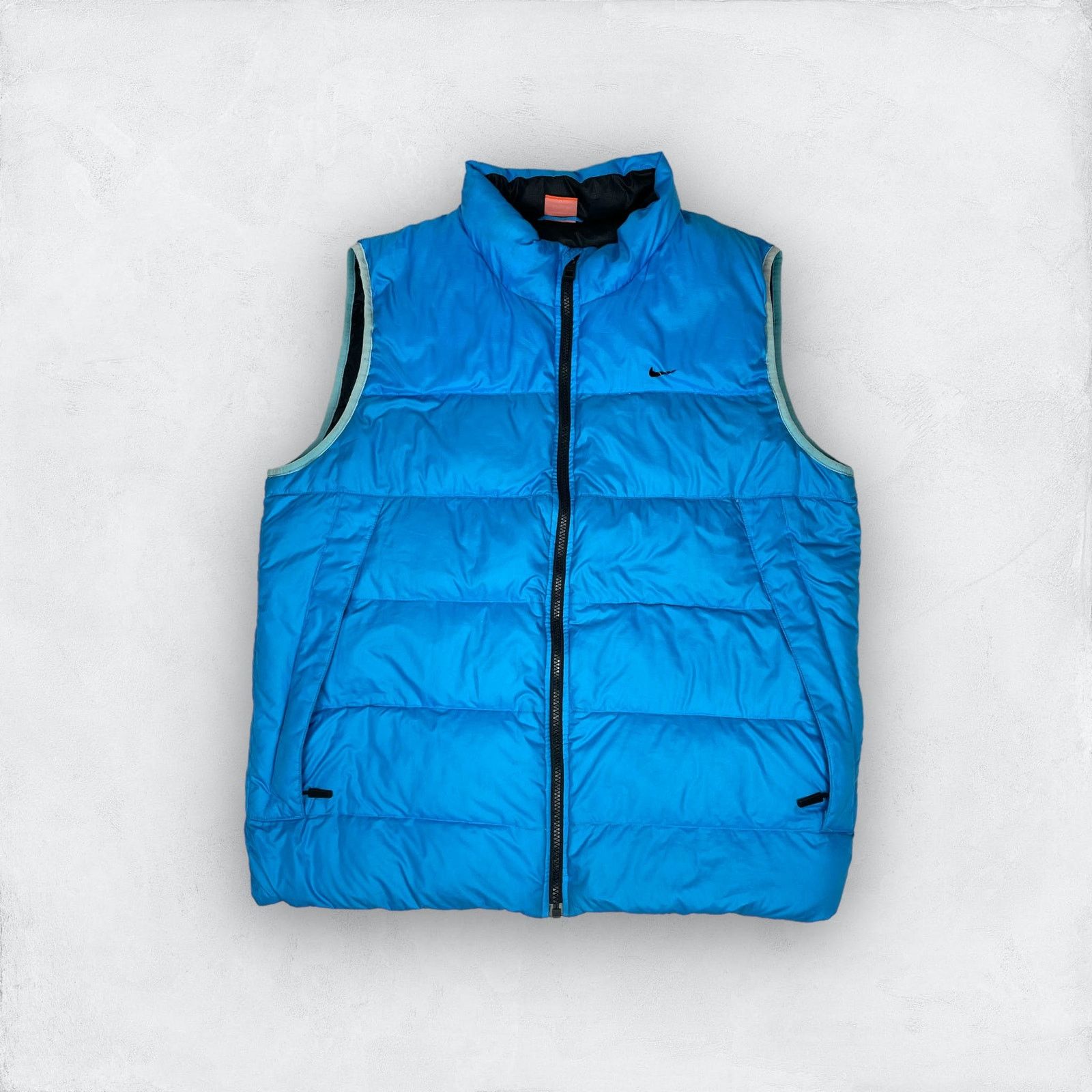 Nike Nike 550 Men's Blue Full Zip Down Puffer Vest Jacket Large Size US L / EU 52-54 / 3 - 1 Thumbnail