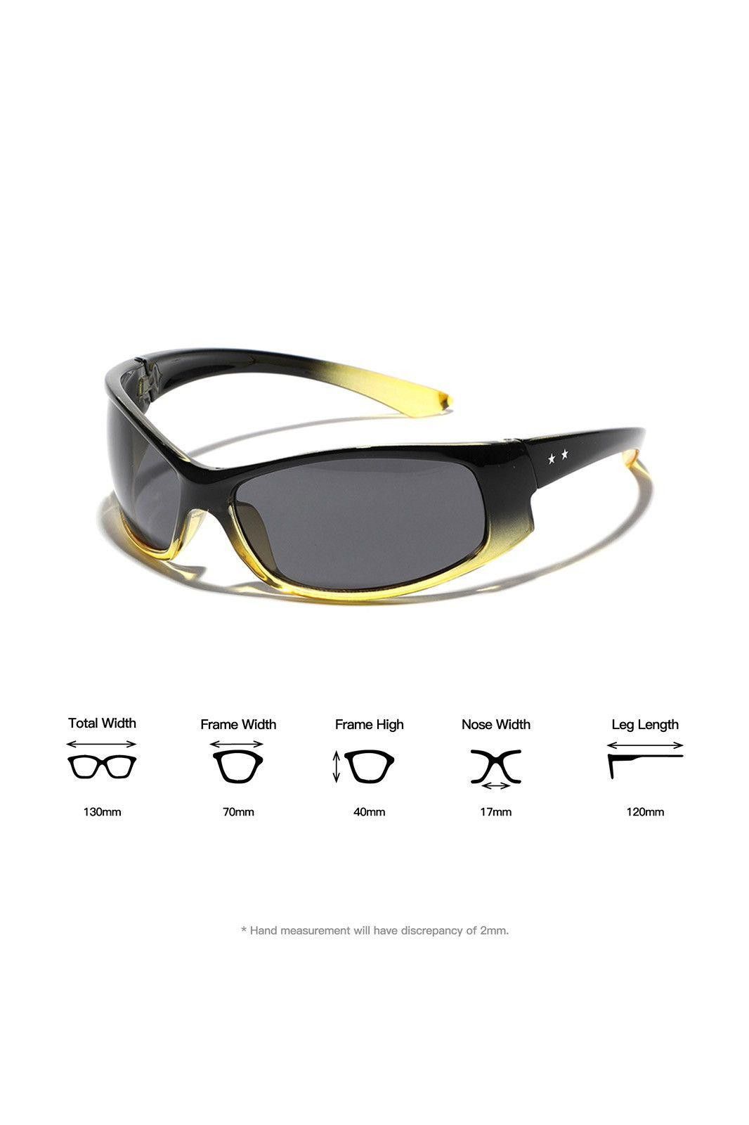 Japanese Brand Y2k Avant Garde Futuristic Cat Eye Black Sunglasses Unisex Size ONE SIZE - 7 Thumbnail