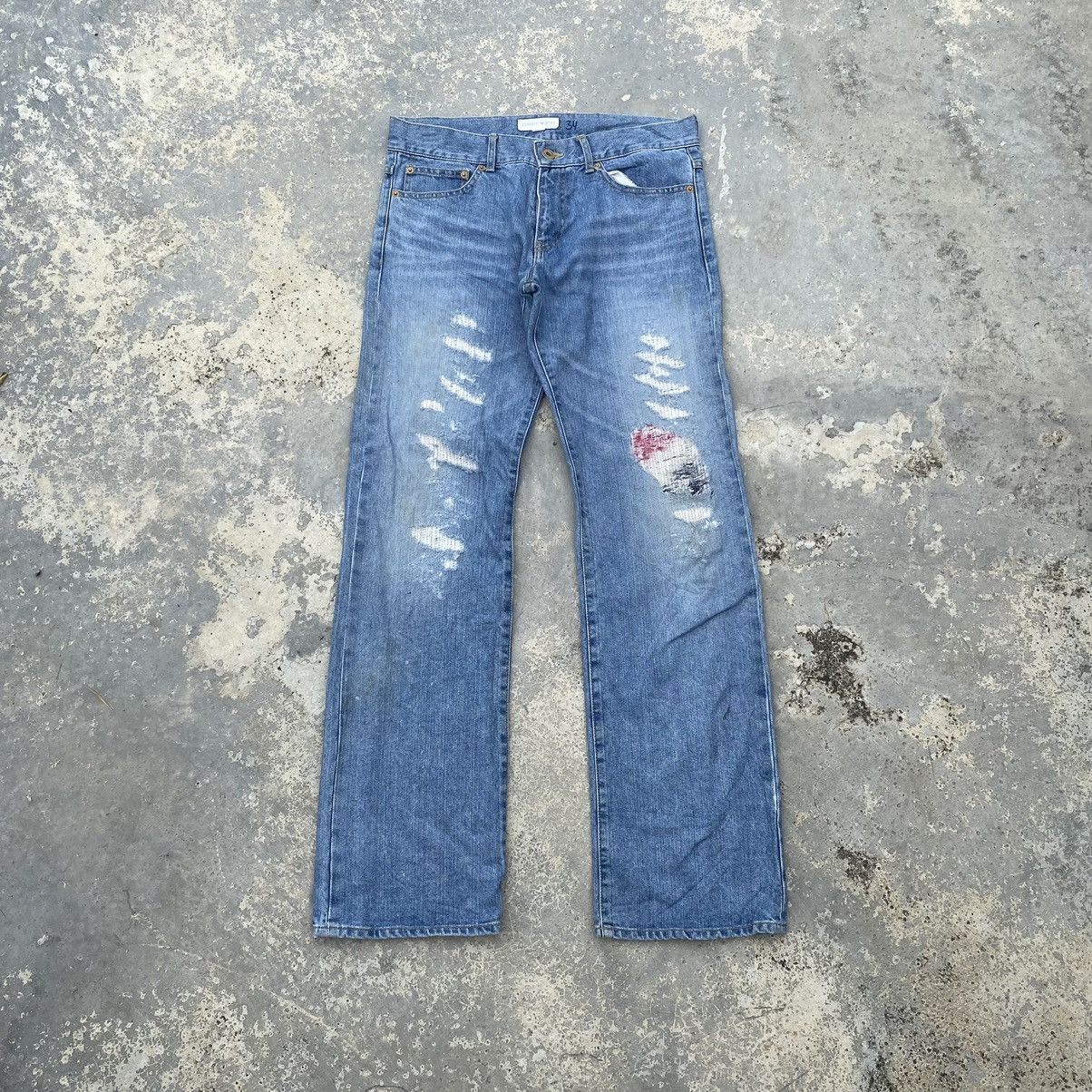 vintage tommy hilfiger ripped jeans