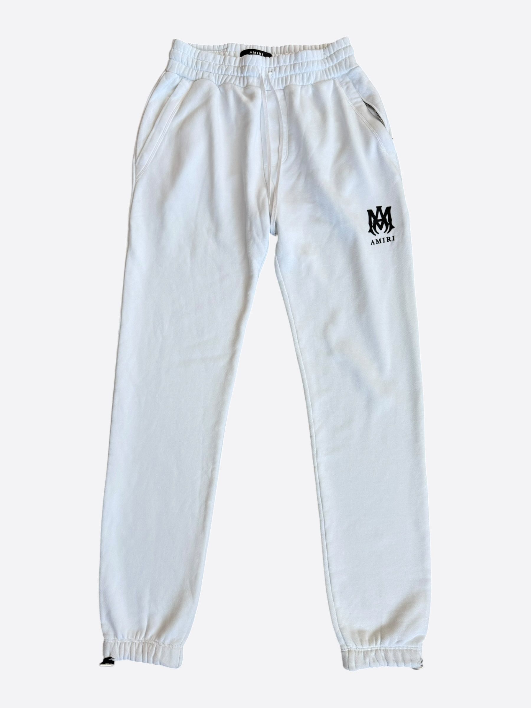 Amiri Amiri White & Black MA Core Logo Sweatpants Size US 32 / EU 48 - 1 Thumbnail