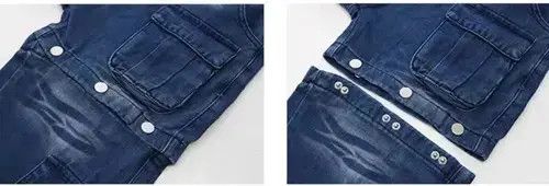 Japanese Brand × Jean Heavy-duty washed wide-leg detachable two-wear jeans Size US 32 / EU 48 - 4 Thumbnail