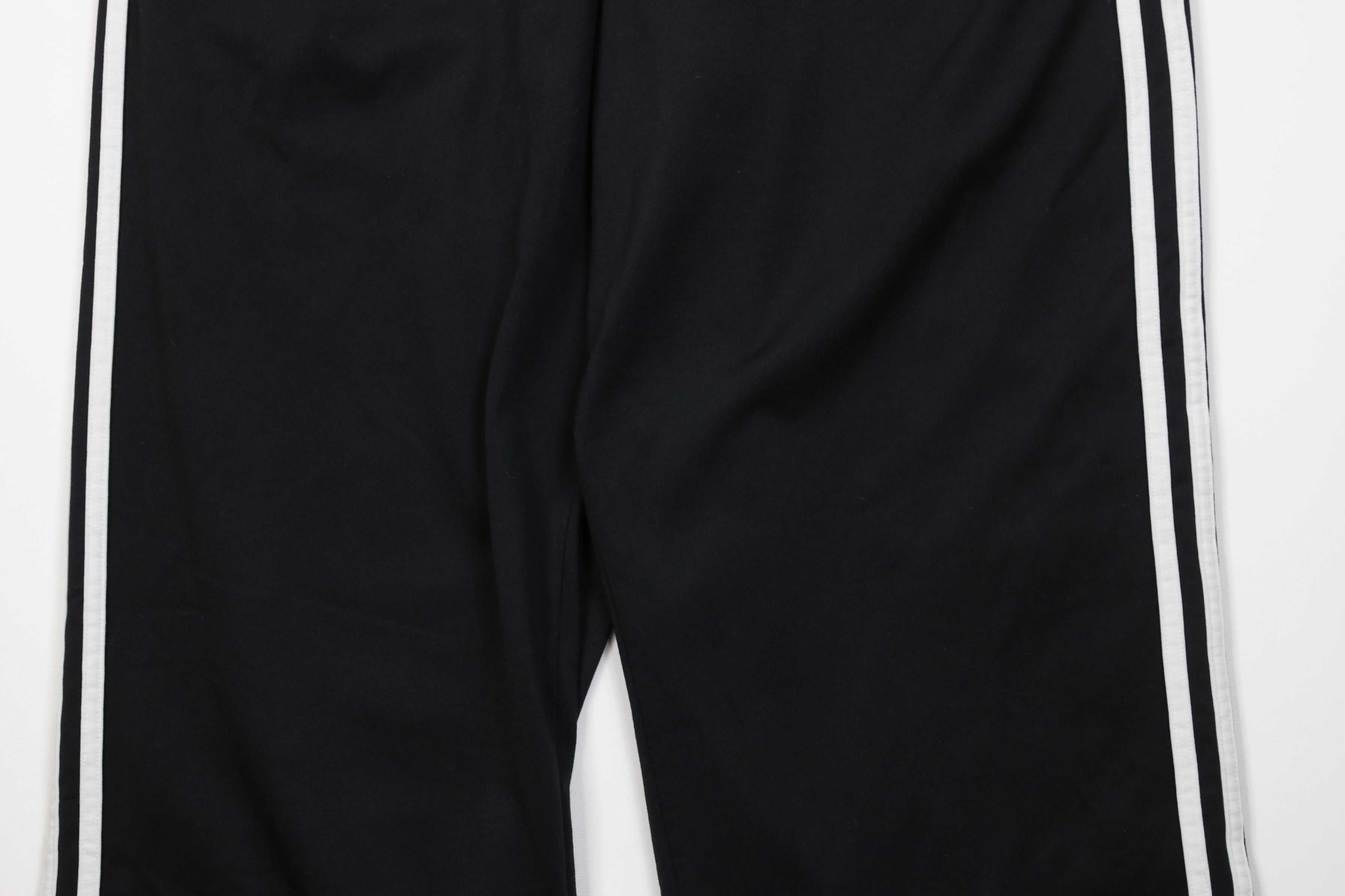 Adidas Vintage Y2K Adidas Striped Wide Leg Sweatpants Pants Black Size US 36 / EU 52 - 3 Thumbnail