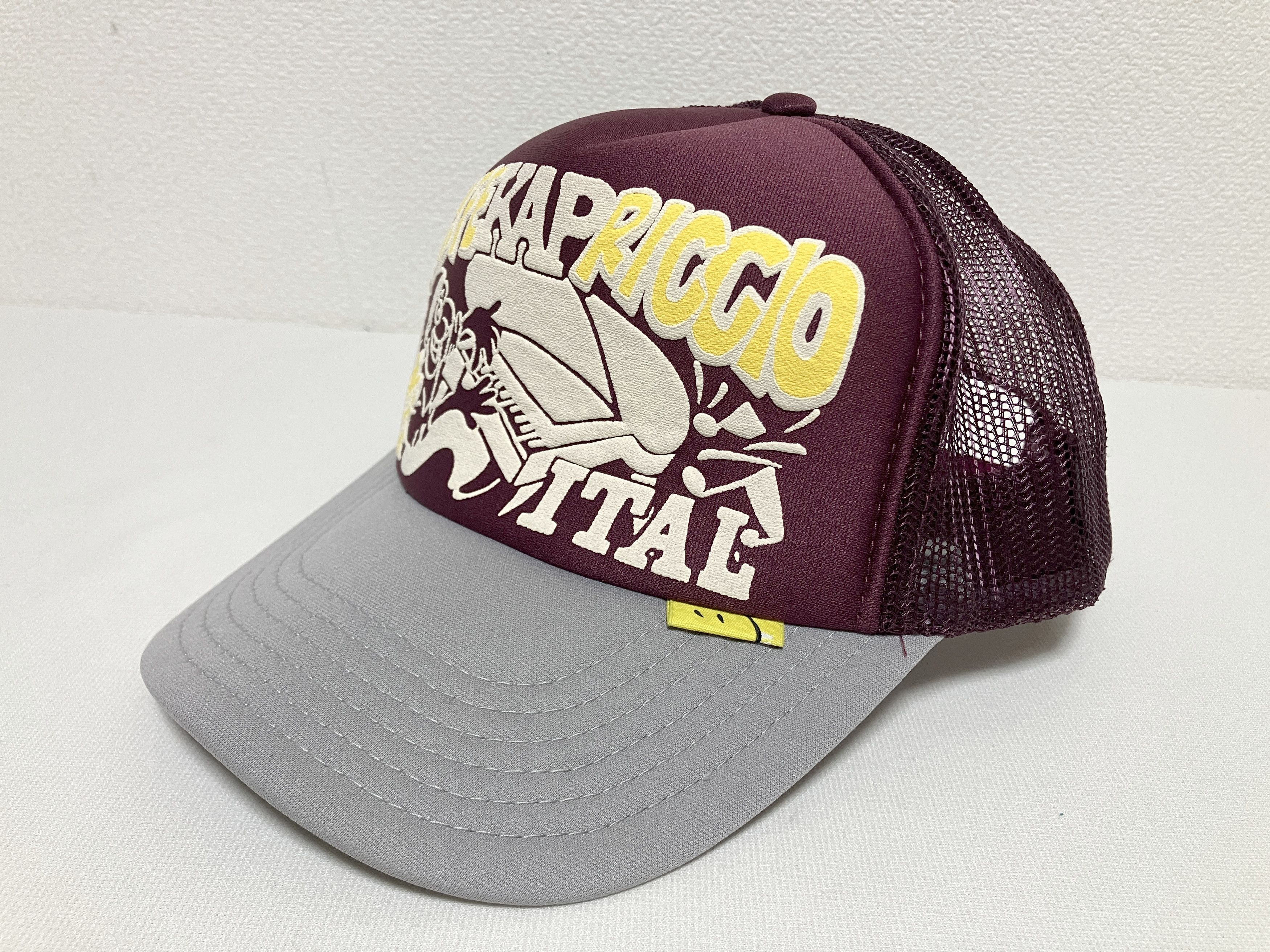 Kapital kapital life kapriccio truck cap hat trucker wine gray Size ONE SIZE - 1 Thumbnail