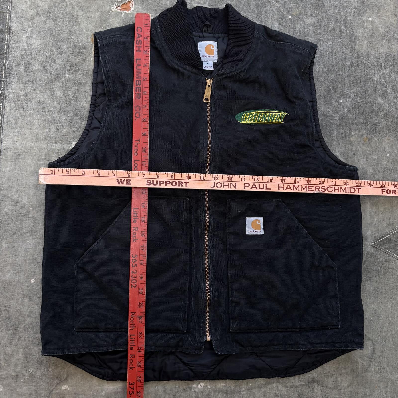 Carhartt Vintage 90s Y2K Black Carhartt Workwear Grunge Canvas Vest Size US L / EU 52-54 / 3 - 4 Thumbnail