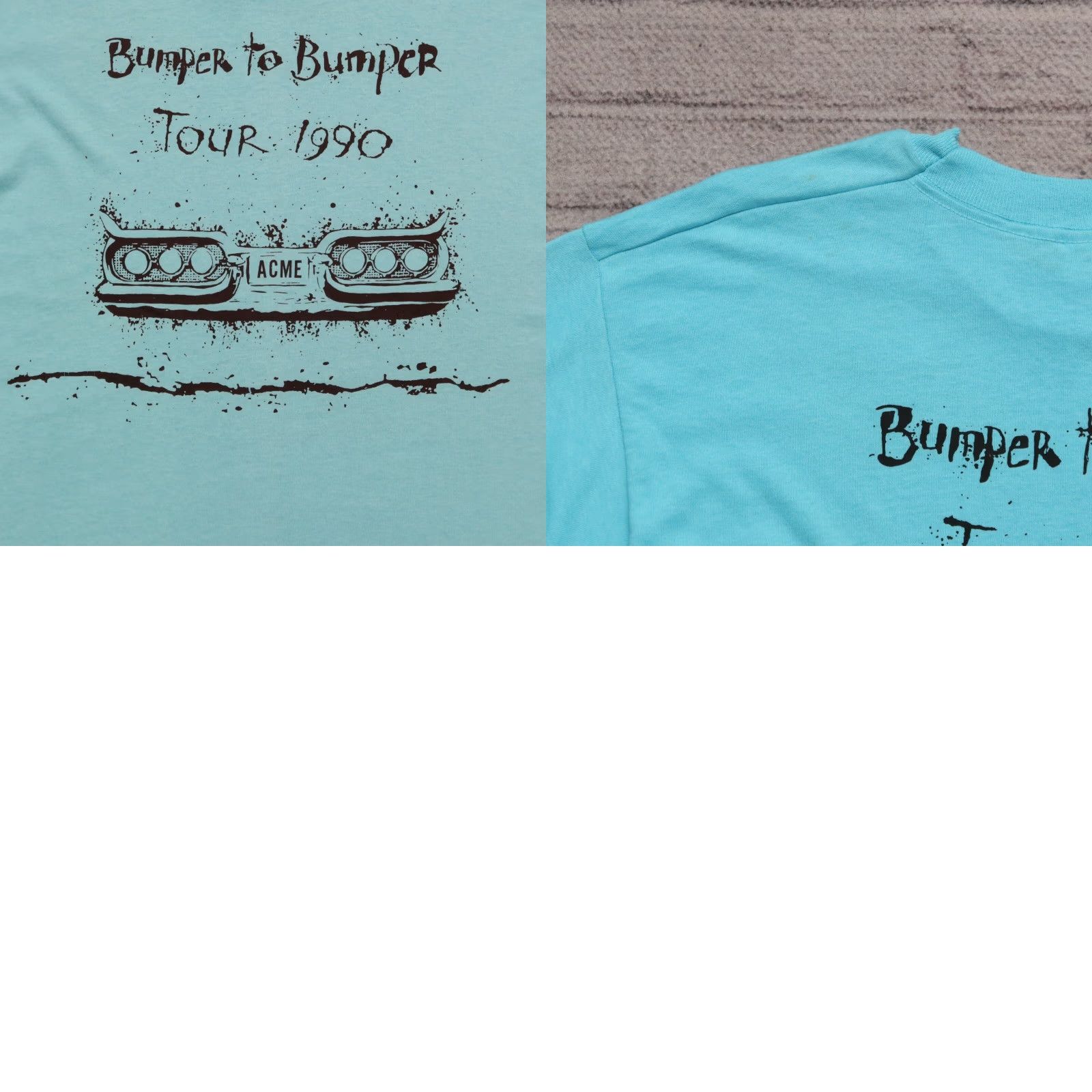 Fruit Of The Loom Vintage T Graham Brown Bumper to Bumper Tour Shirt XL Blue Mens T-Shirt Size US XL / EU 56 / 4 - 10 Thumbnail