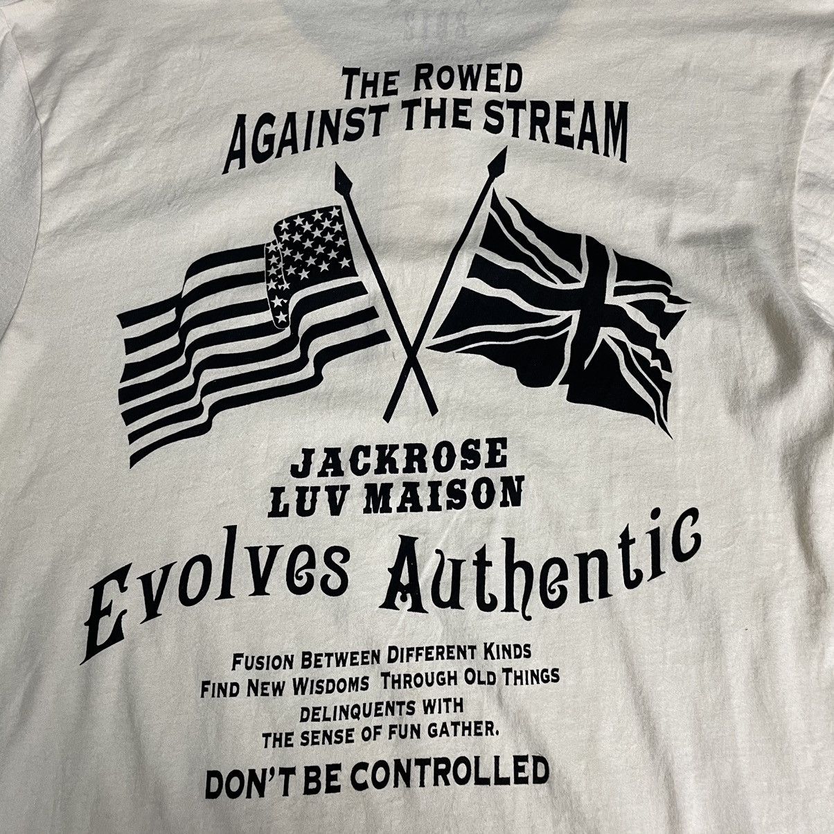 JACKROSE × Japanese Brand × Seditionaries 🇯🇵 JACKROSE 2012 LUV MAISON BACKHIT WORDING TSHIRT Size US M / EU 48-50 / 2 - 6 Thumbnail