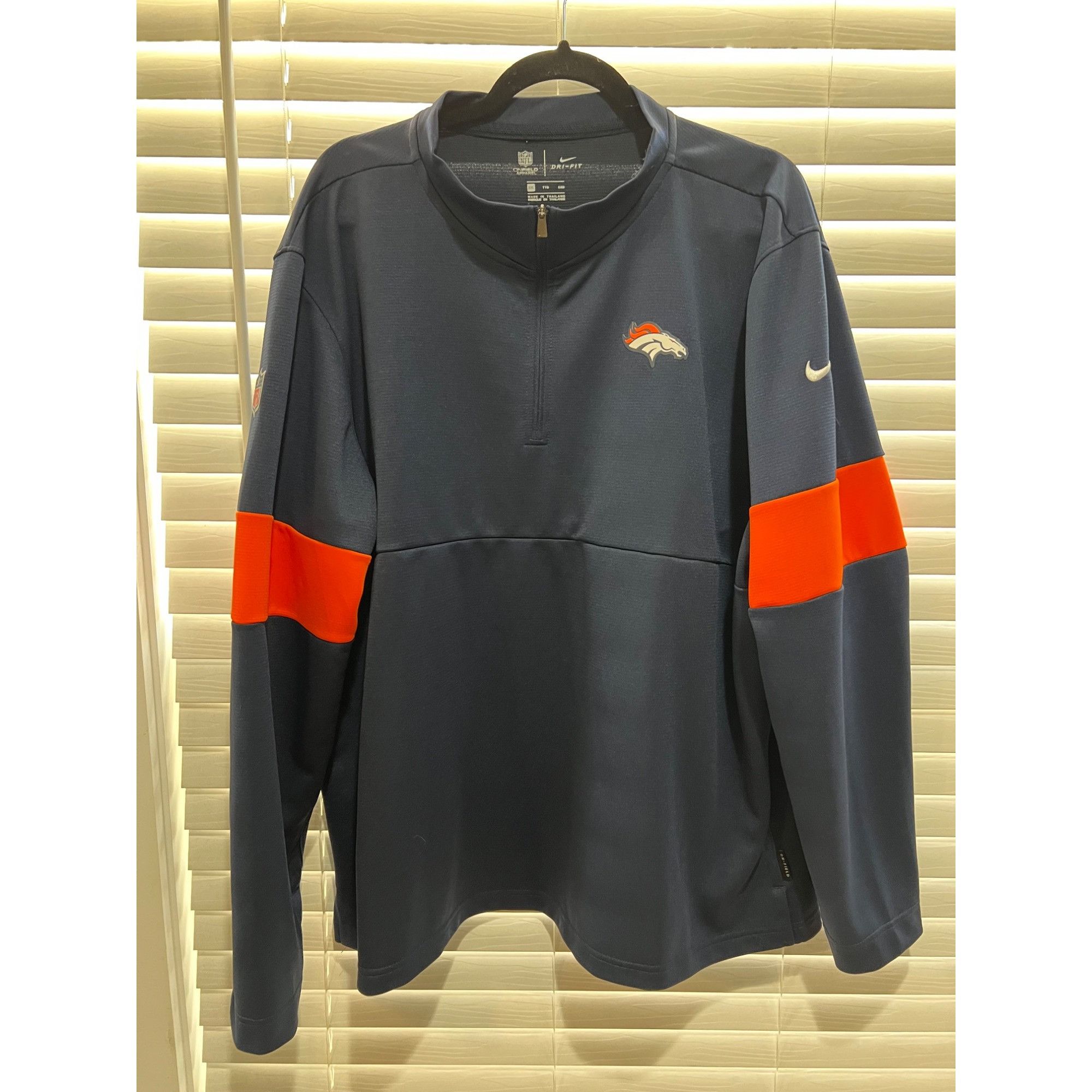 Nike Nike Denver Broncos 1/4 Zip Pullover - Size XXL Size US XXL / EU 58 / 5 - 1 Thumbnail