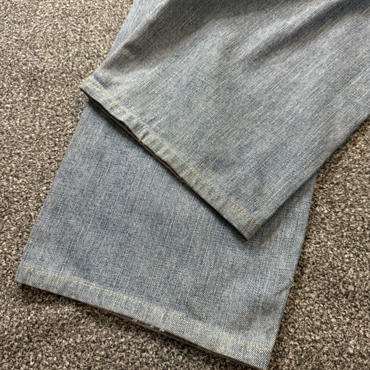 Jun Takahashi 🇯🇵 90s S003 Uniqlo x Lemaire Blue Washed Baggy Jeans Size US 36 / EU 52 - 5 Thumbnail