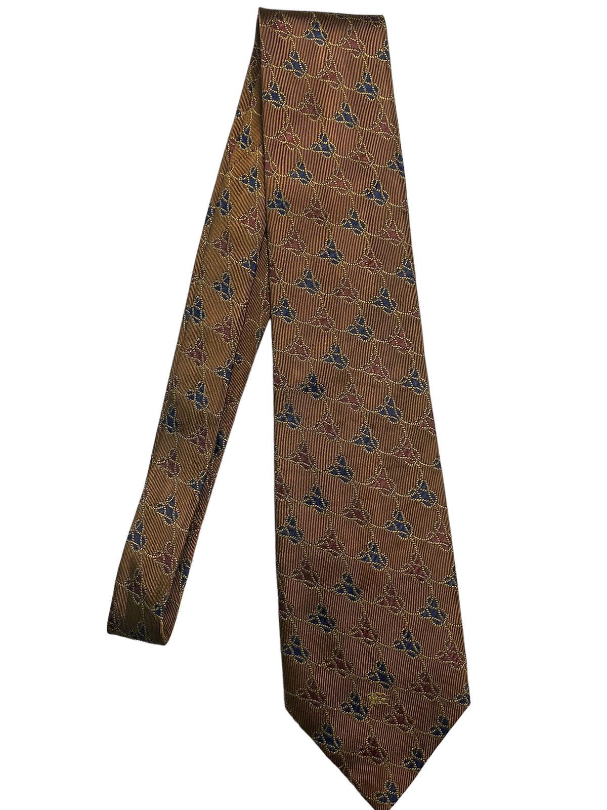 Burberry × Designer × Vintage 👍 Vintage Burberrys of London original authentic neck Ties Size ONE SIZE - 7 Thumbnail