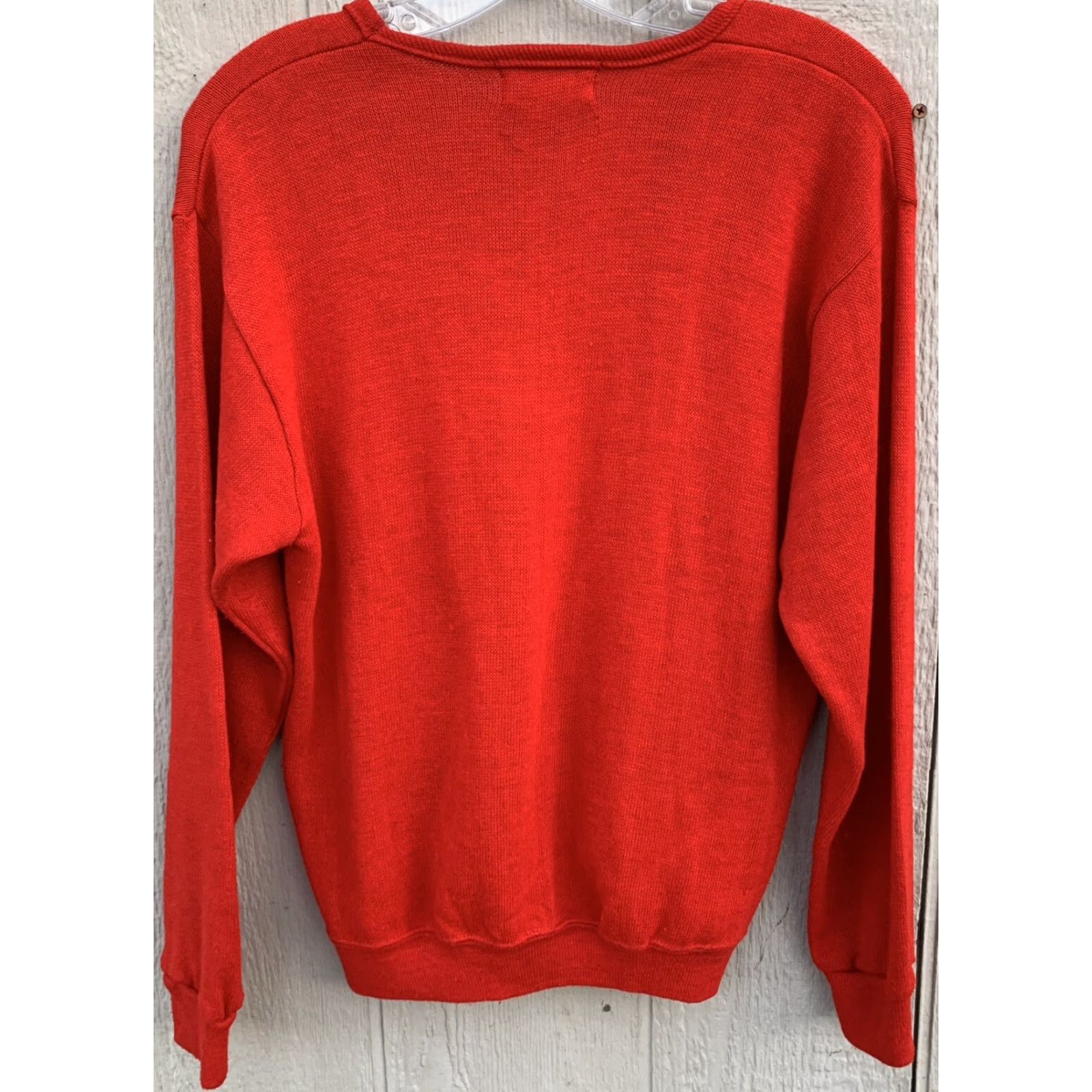 Vintage VINTAGE International Harvester V Neck Sweater Creslan And Rayon 60s 1960s M Red Rockabilly Mens Size US M / EU 48-50 / 2 - 5 Thumbnail