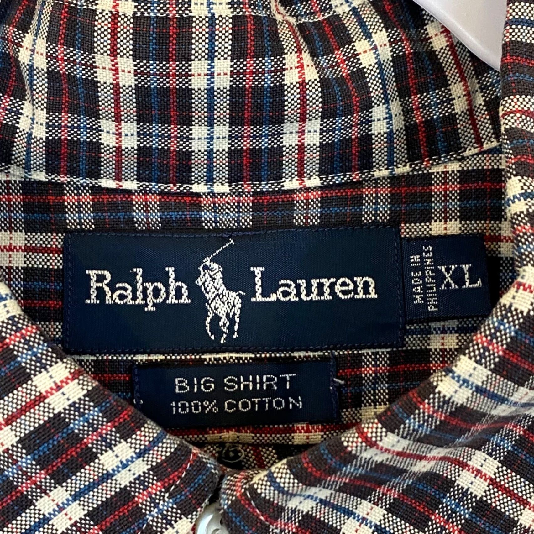 Ralph Lauren Ralph Lauren Big Shirt Mens XL Multicolor Plaid Button-Down Pony Dress Top L/S Shirt Size US XL / EU 56 / 4 - 3 Thumbnail