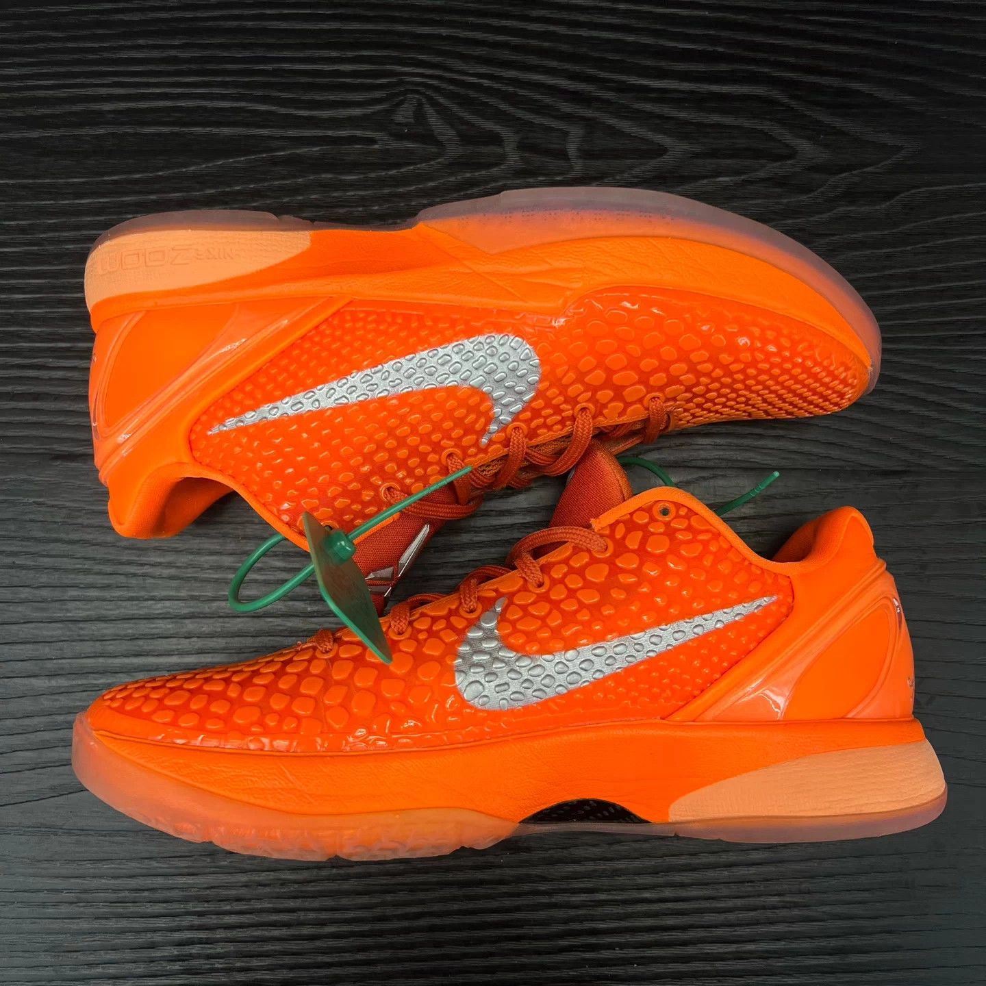 Nike ZK6 Orange Silver 41 Indoor Worn Size US 8 / EU 41 - 2 Thumbnail
