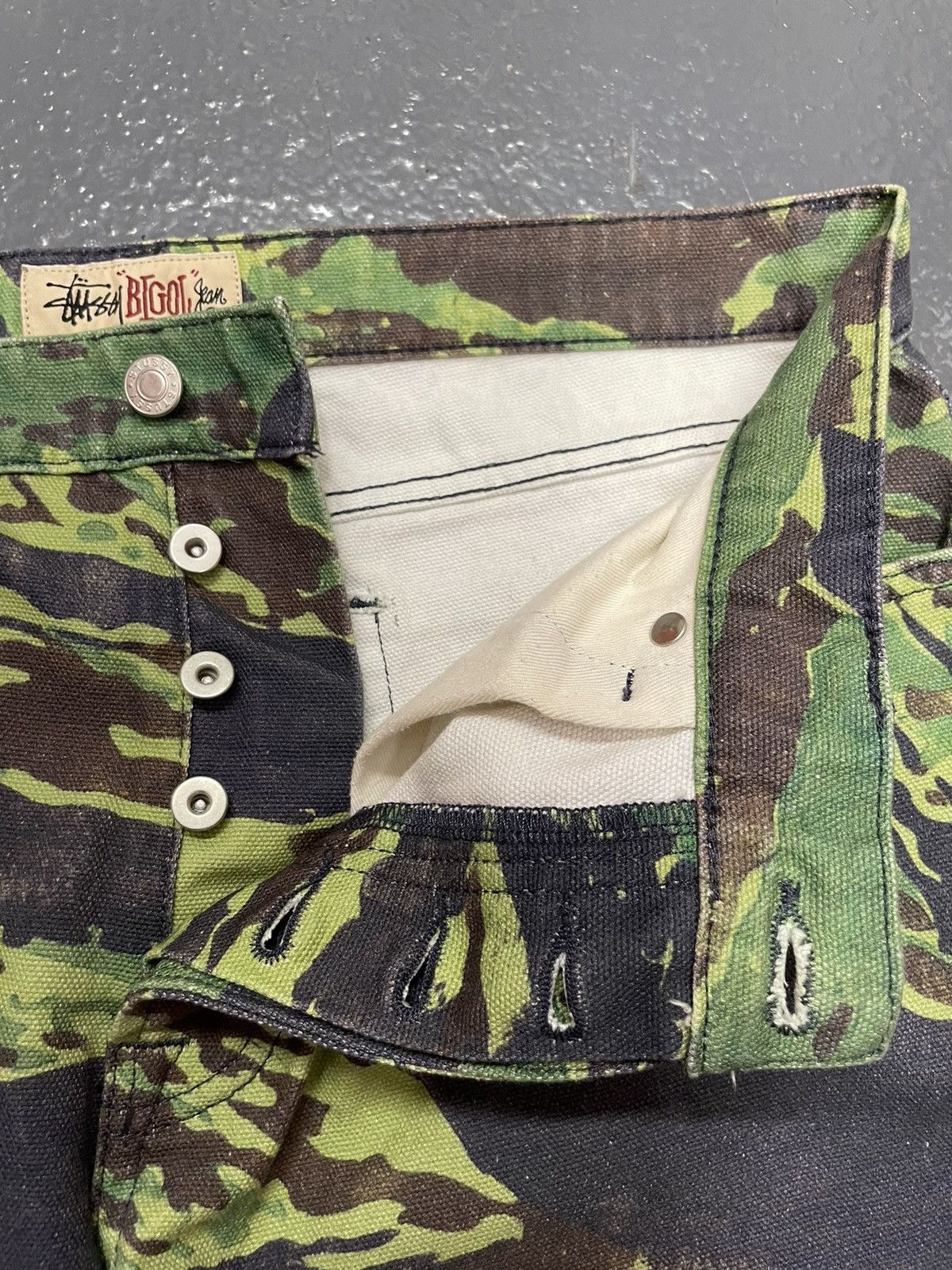 Lucien Smith Tigris Canvas Big Ol Jeans Tiger Camo Pants